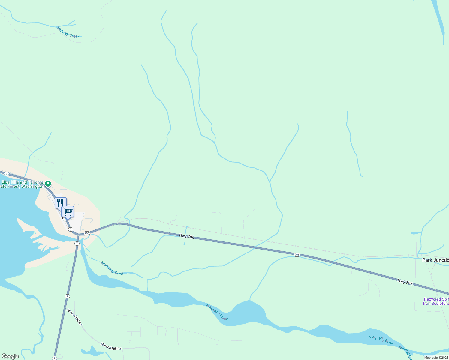 map of restaurants, bars, coffee shops, grocery stores, and more near in Elbe