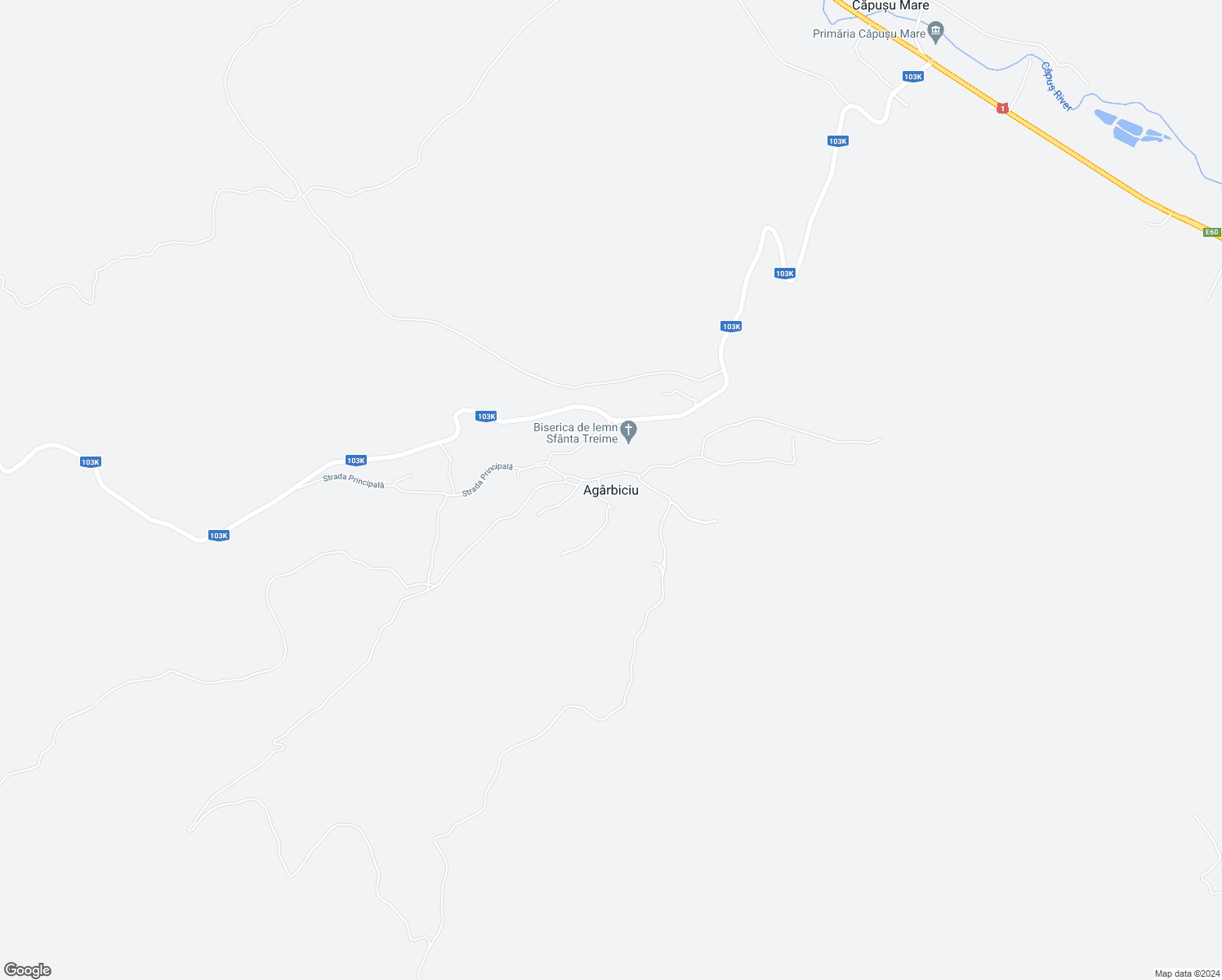 map of restaurants, bars, coffee shops, grocery stores, and more near in Agârbiciu