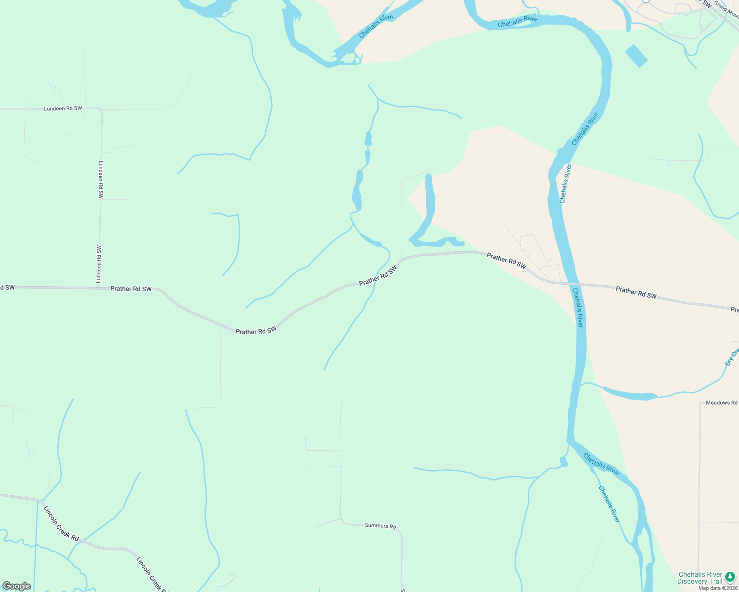 map of restaurants, bars, coffee shops, grocery stores, and more near 8045 Prather Road Southwest in Centralia