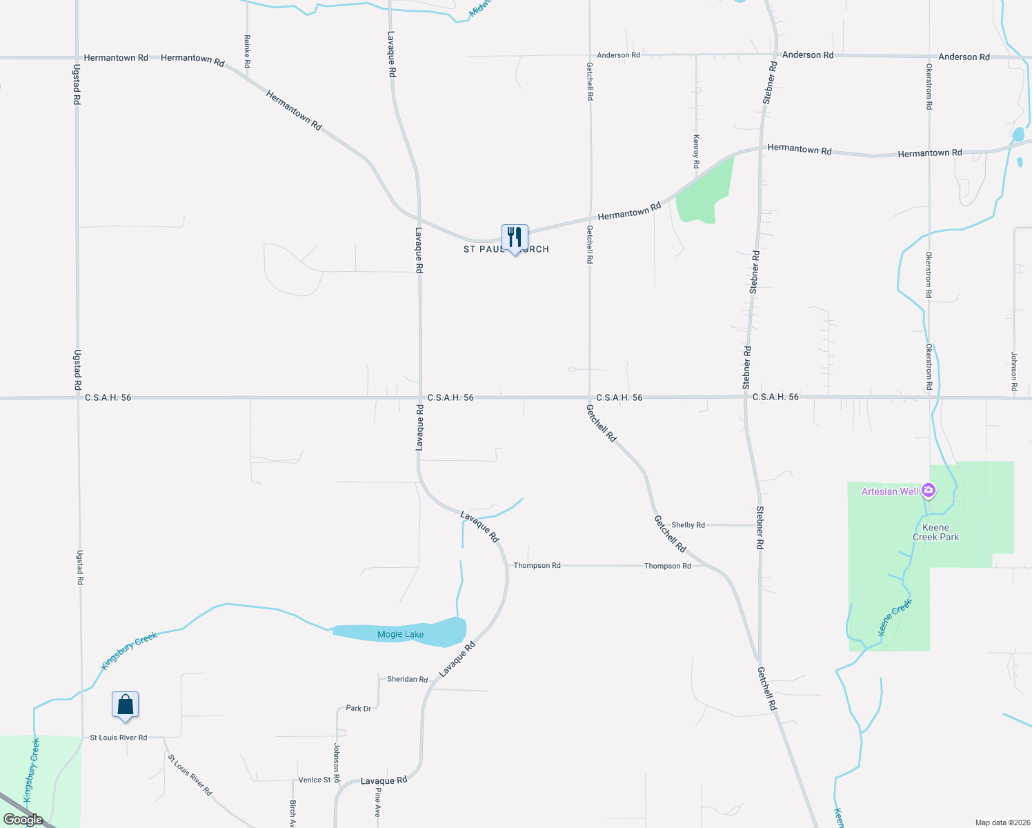 map of restaurants, bars, coffee shops, grocery stores, and more near 5038 Morris Thomas Road in Hermantown