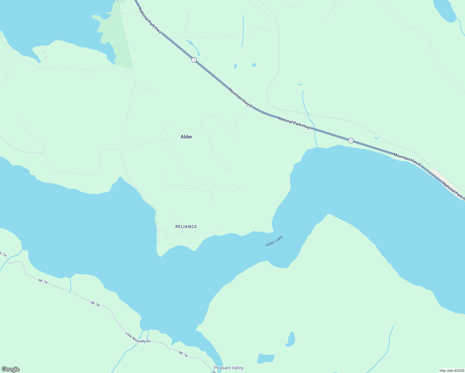 map of restaurants, bars, coffee shops, grocery stores, and more near 13203 528th Street East in Eatonville