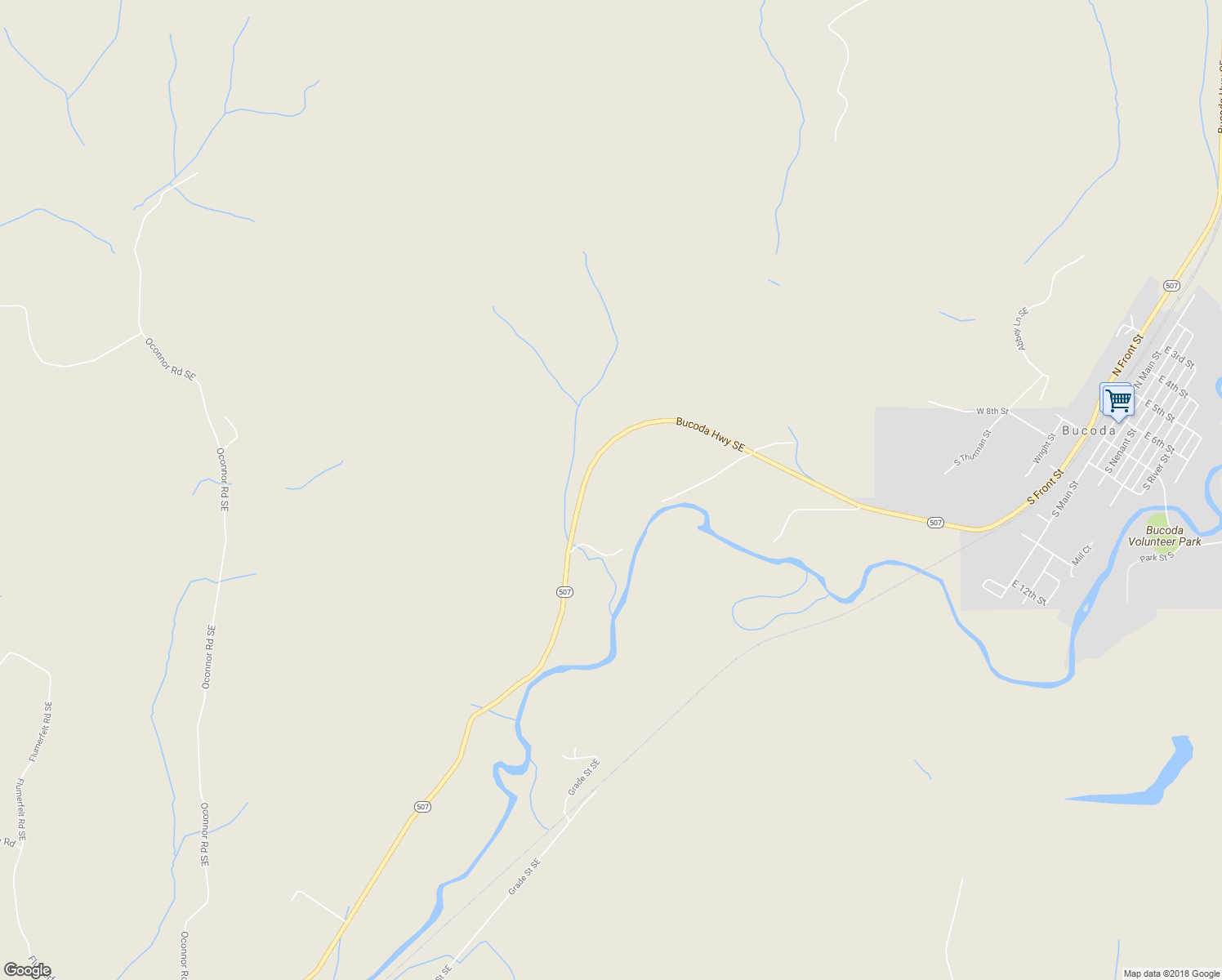 map of restaurants, bars, coffee shops, grocery stores, and more near 20330 Bucoda Highway Southeast in Centralia