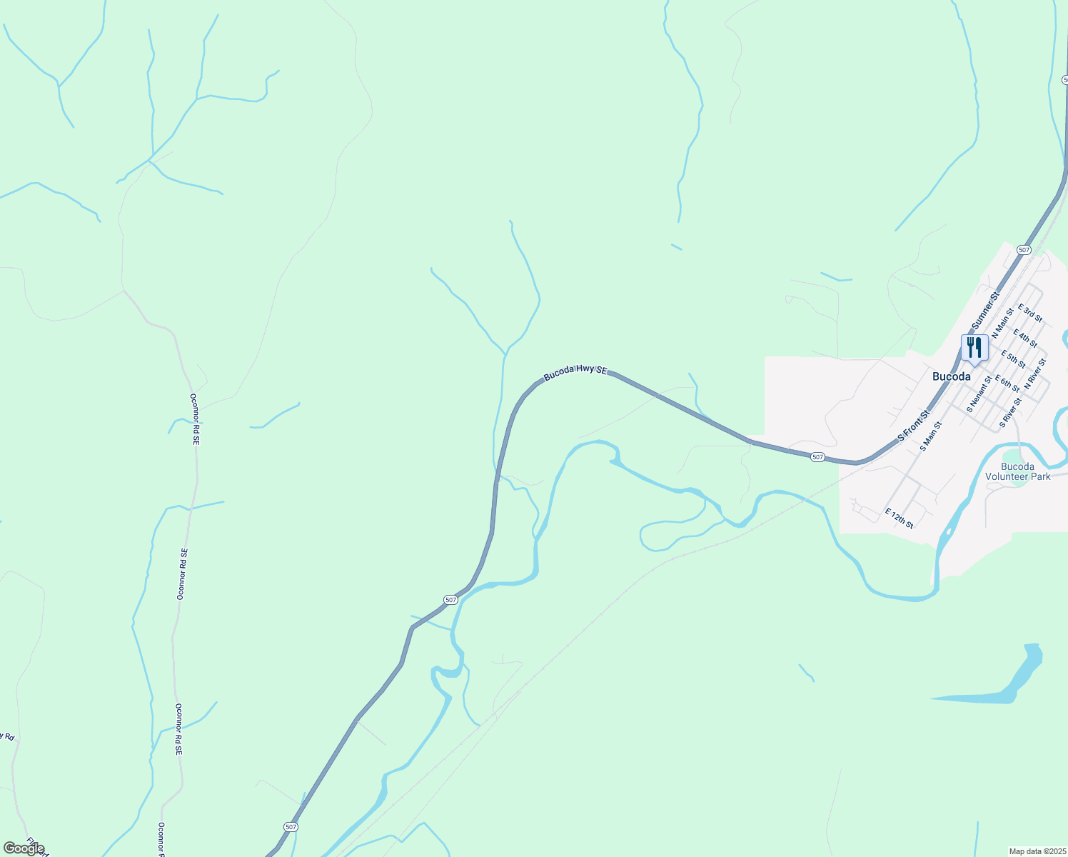 map of restaurants, bars, coffee shops, grocery stores, and more near 20330 Bucoda Highway Southeast in Centralia