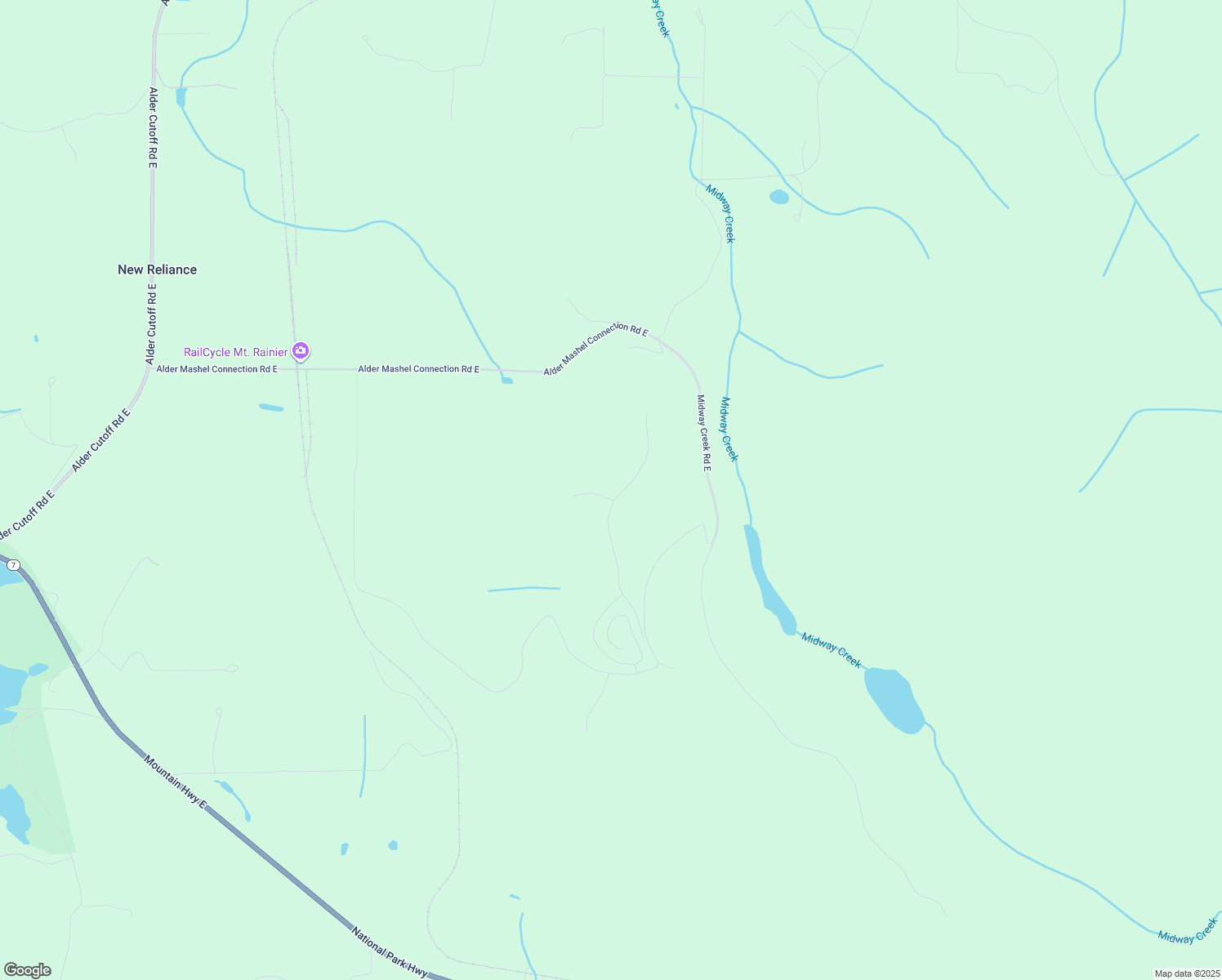 map of restaurants, bars, coffee shops, grocery stores, and more near 14415 501st Street East in Eatonville