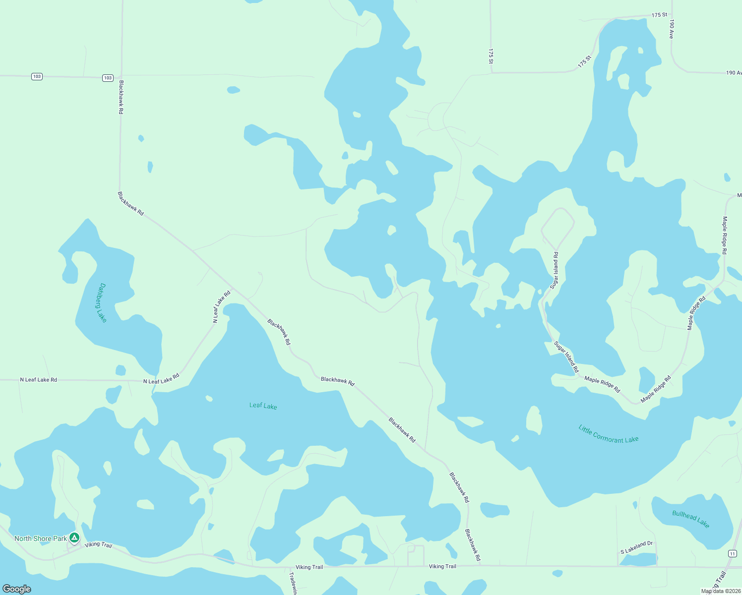 map of restaurants, bars, coffee shops, grocery stores, and more near 16181 W Little Cormorant Rd in Audubon