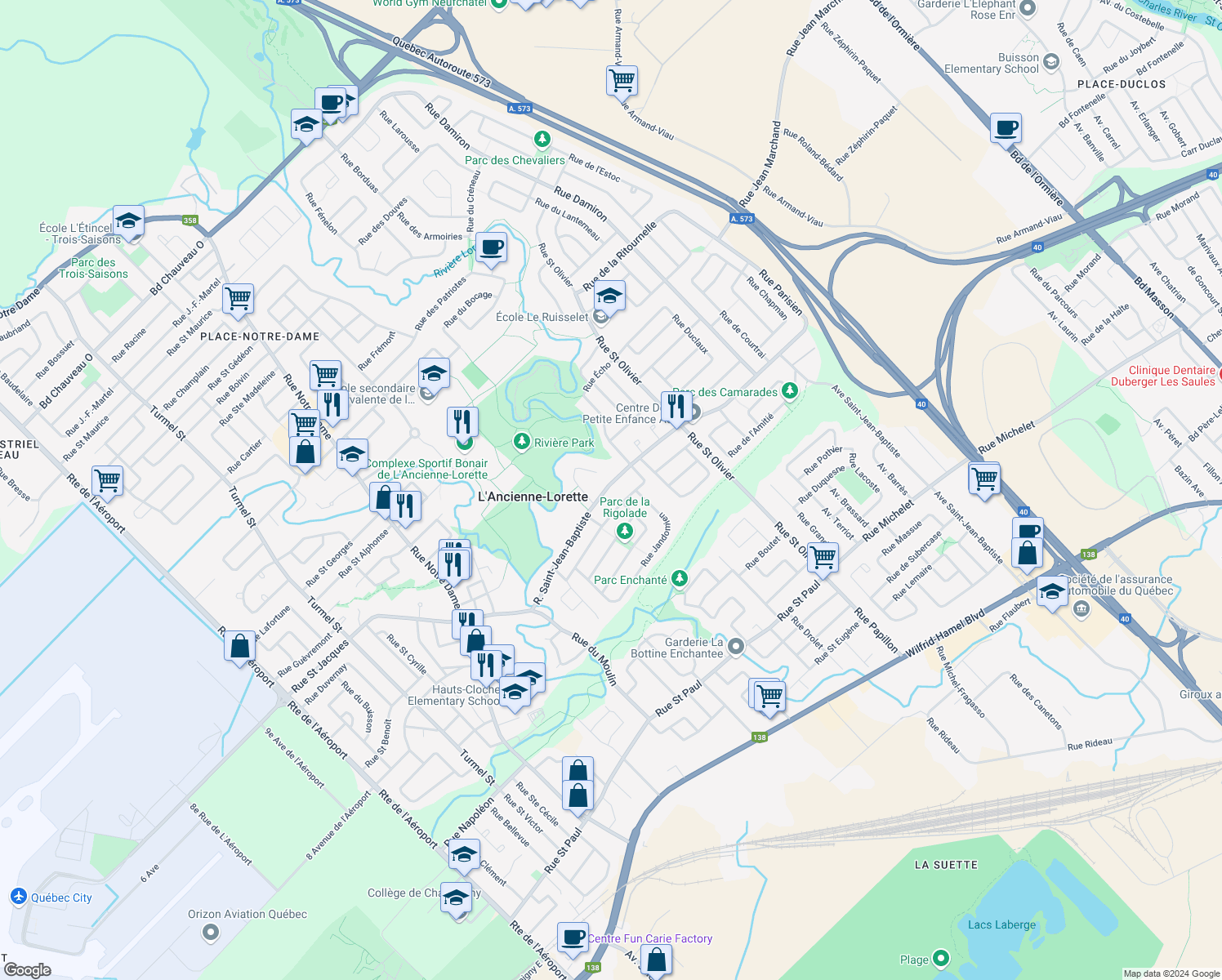 2163 Rue Saint Jean Baptiste, L'AncienneLorette QC Walk Score