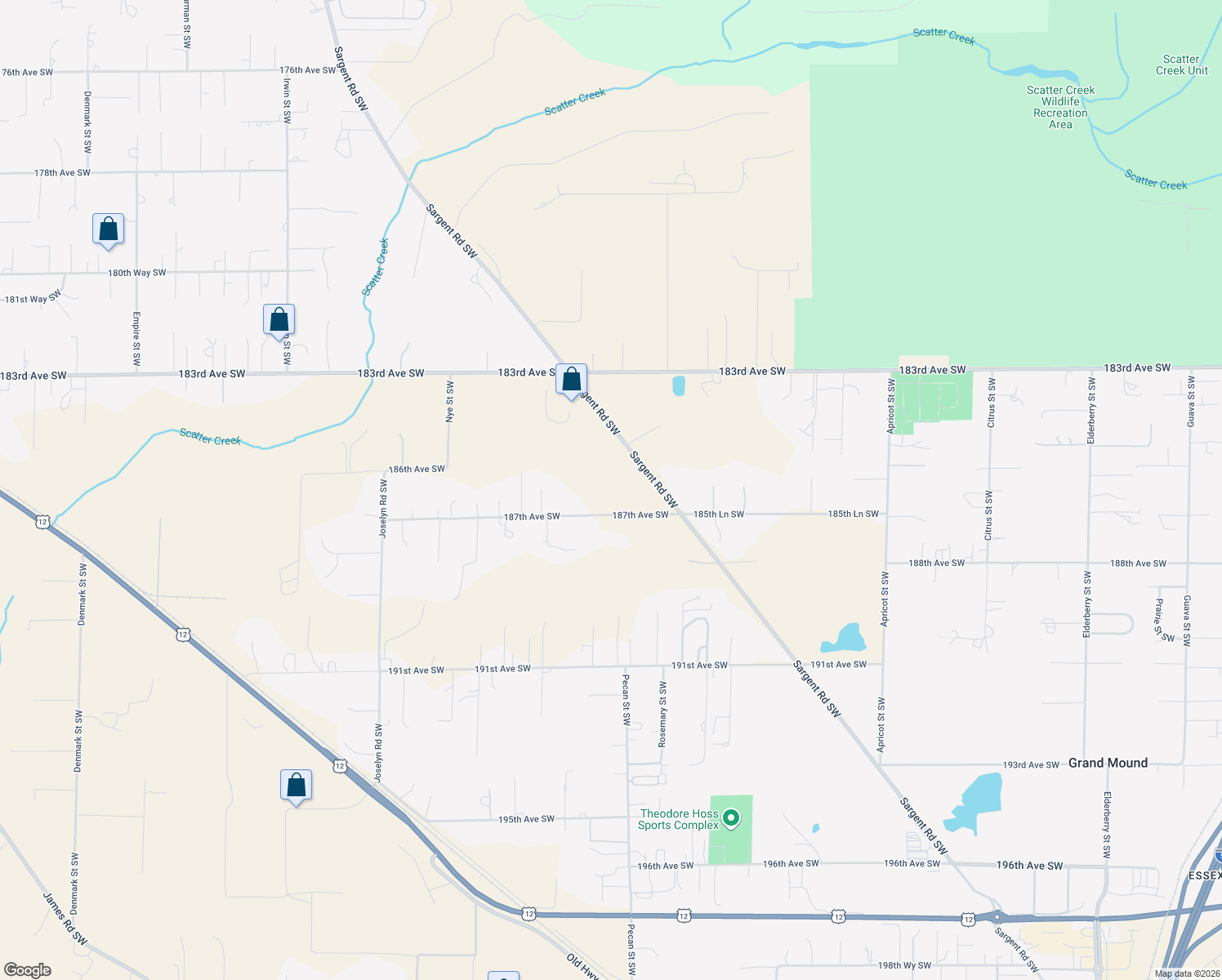 map of restaurants, bars, coffee shops, grocery stores, and more near 18525 Sargent Road Southwest in Rochester