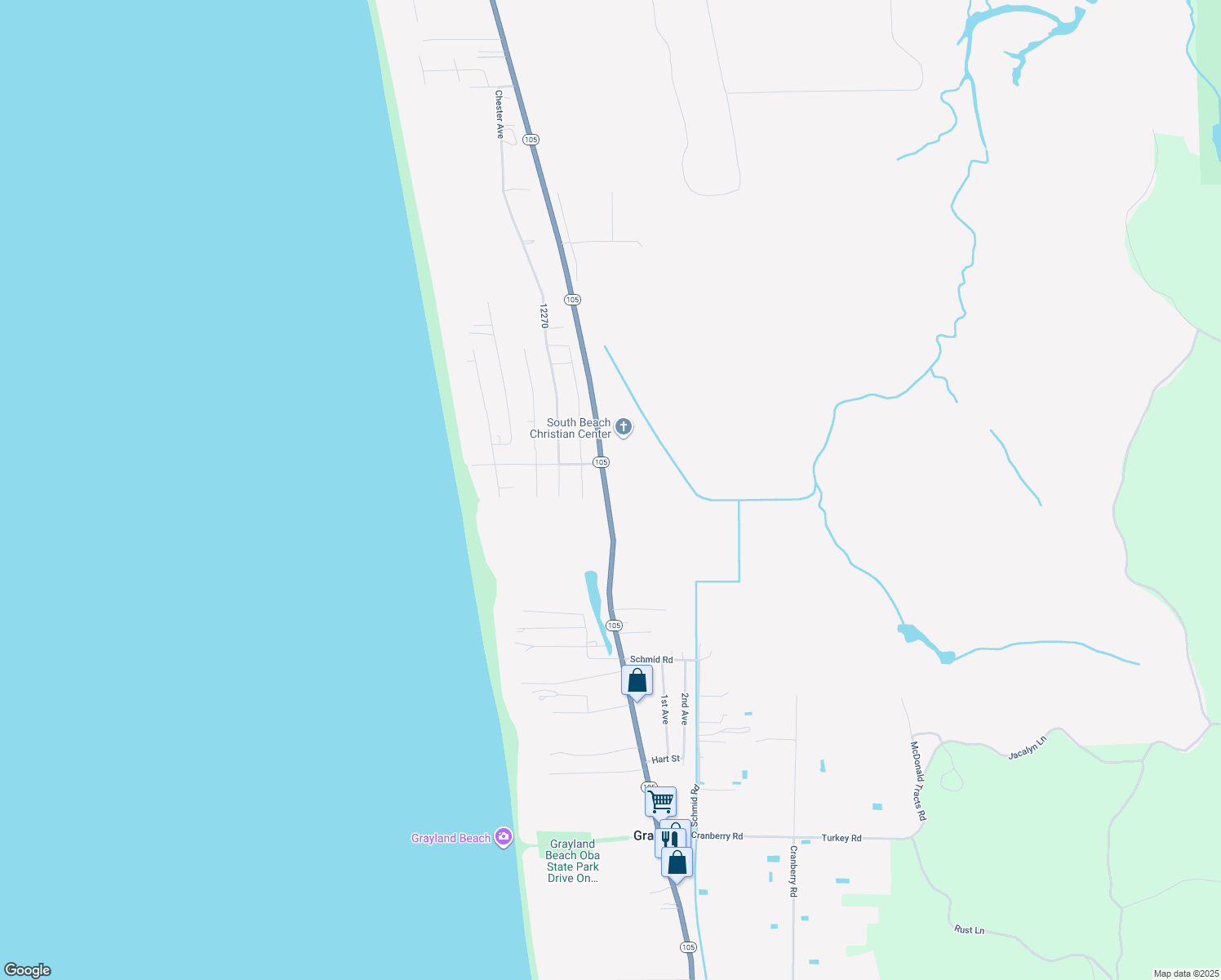 1416 Washington 105, Grayland WA Walk Score