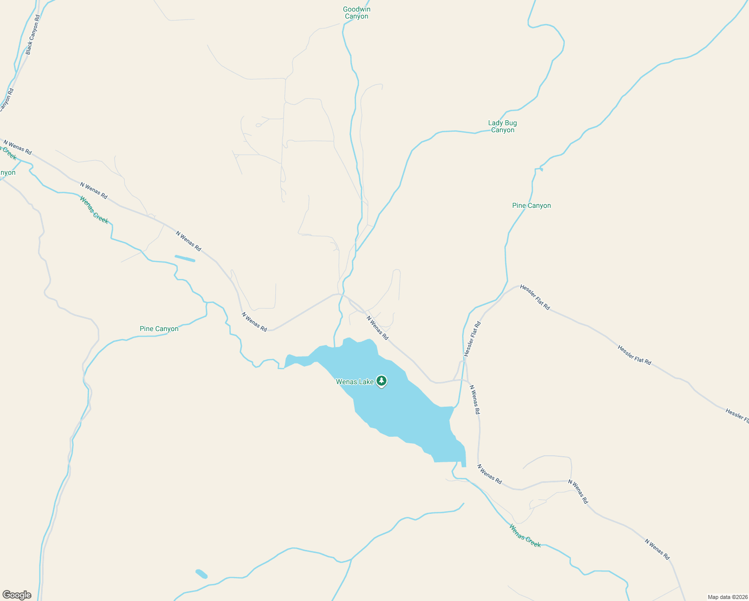 map of restaurants, bars, coffee shops, grocery stores, and more near 16151 N Wenas Rd in Selah