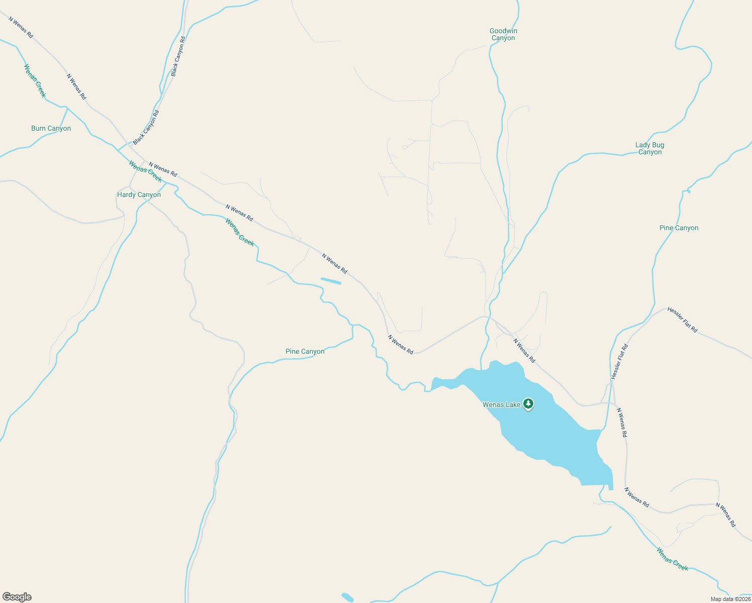 map of restaurants, bars, coffee shops, grocery stores, and more near 16709 North Wenas Road in Selah