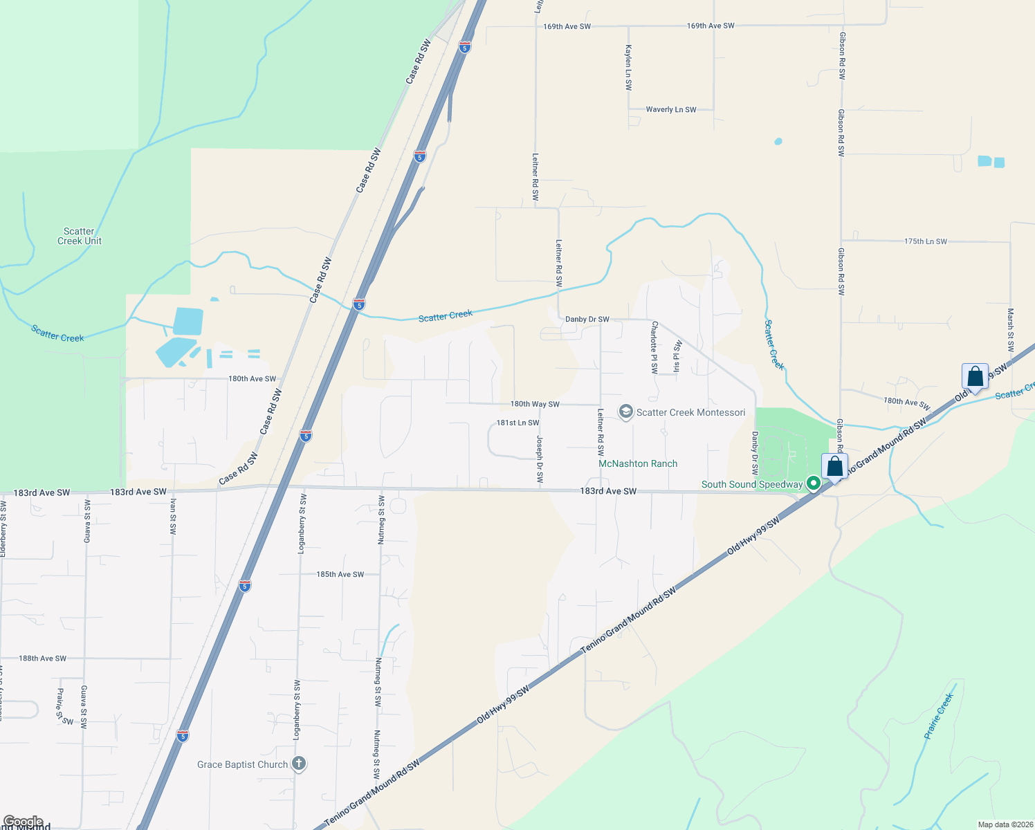 map of restaurants, bars, coffee shops, grocery stores, and more near 4820 181st Ln SW in Rochester