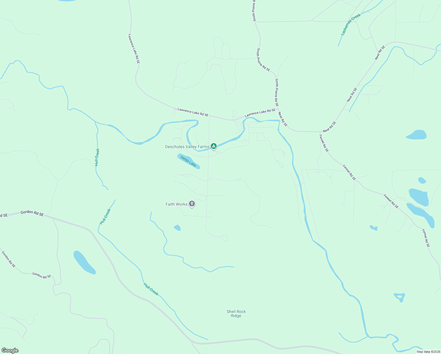 map of restaurants, bars, coffee shops, grocery stores, and more near 18818 Slough Lane Southeast in Yelm