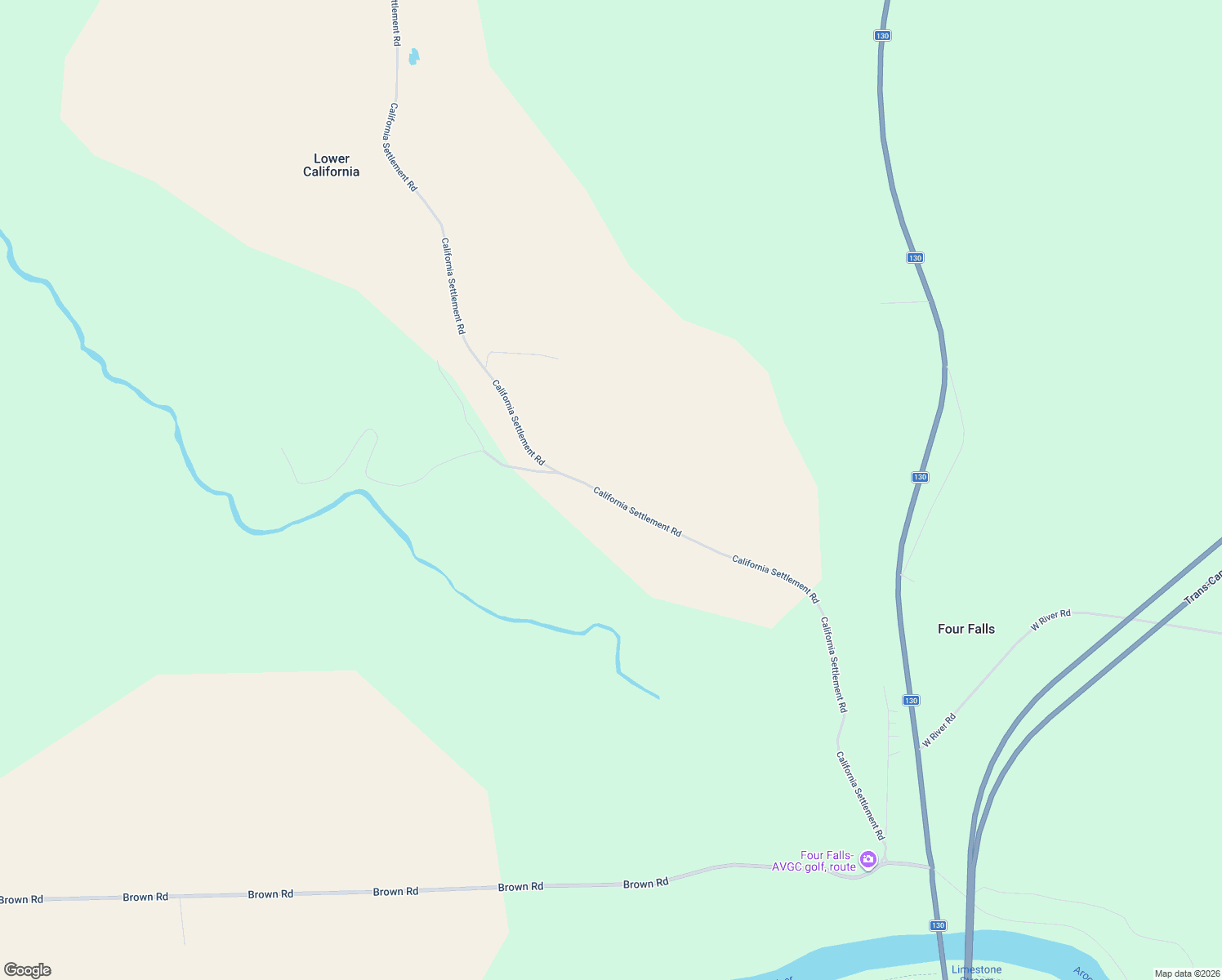 map of restaurants, bars, coffee shops, grocery stores, and more near 285 California Settlement Road in Four Falls
