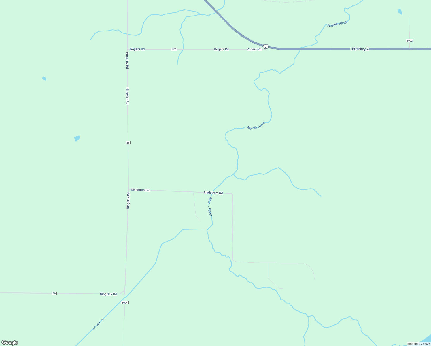 map of restaurants, bars, coffee shops, grocery stores, and more near 11021 Lindstrom Road in Floodwood