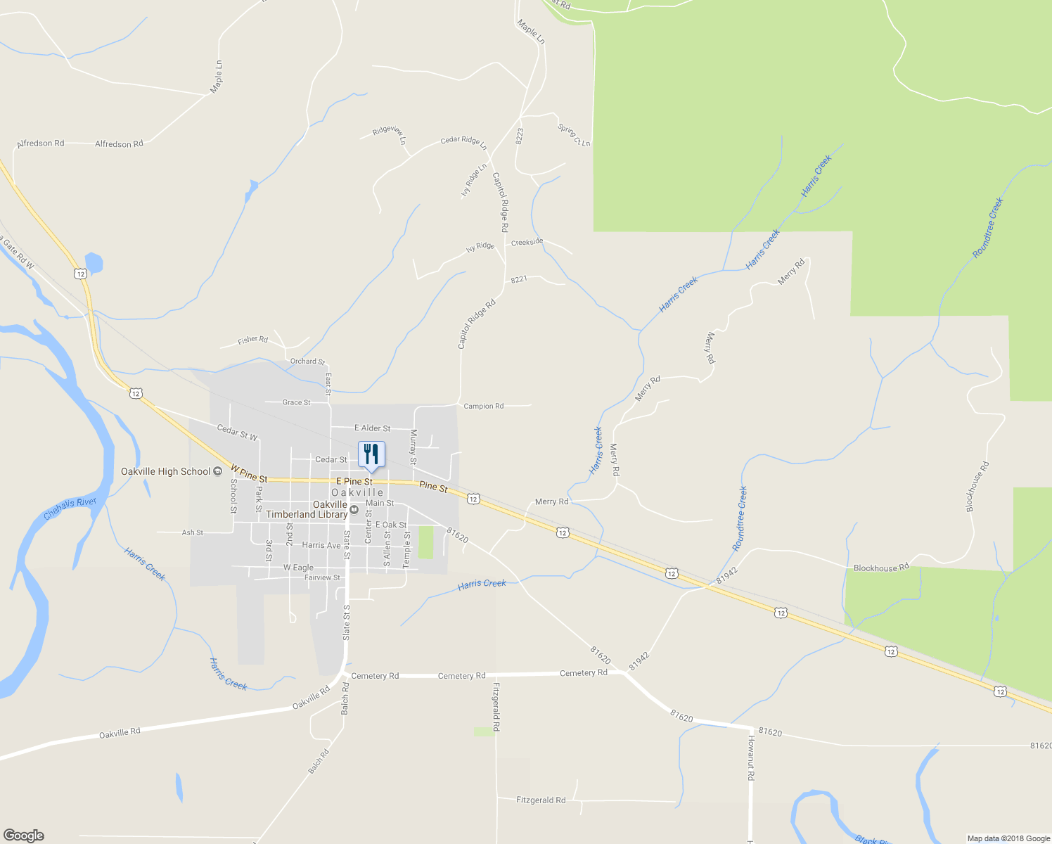 map of restaurants, bars, coffee shops, grocery stores, and more near 48 Campion Road in Oakville