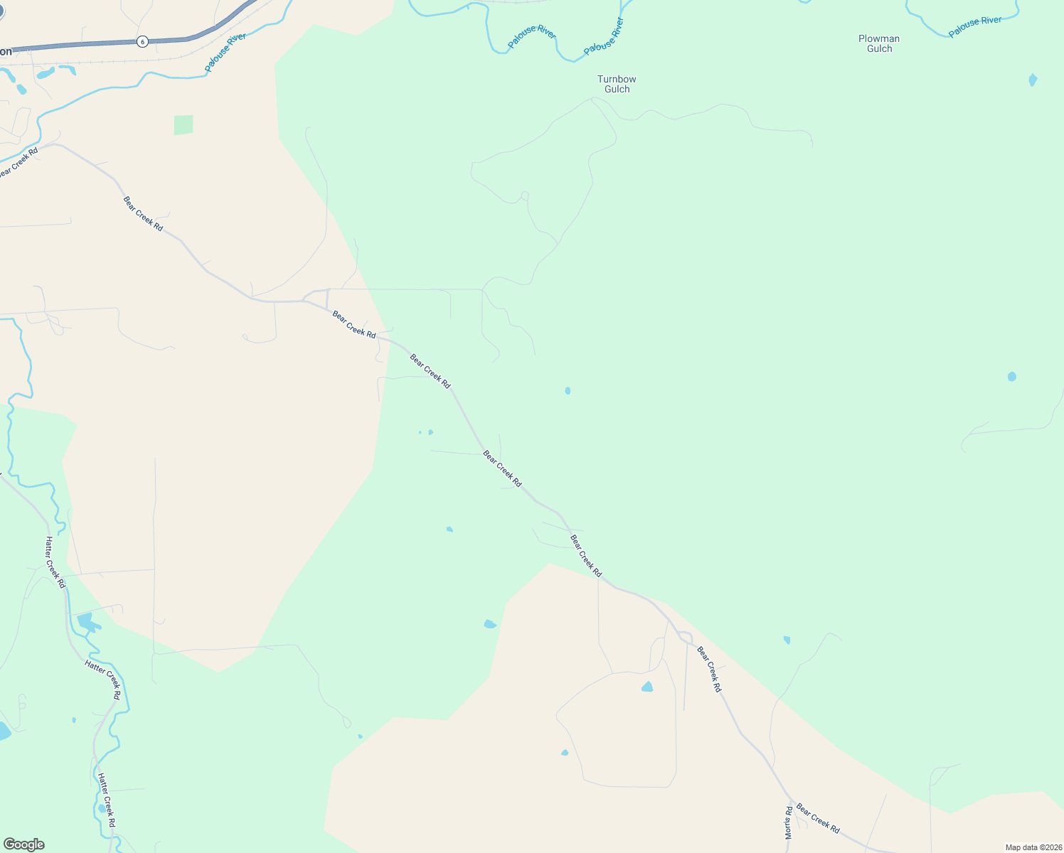 map of restaurants, bars, coffee shops, grocery stores, and more near 1152 Bear Creek Road in Princeton