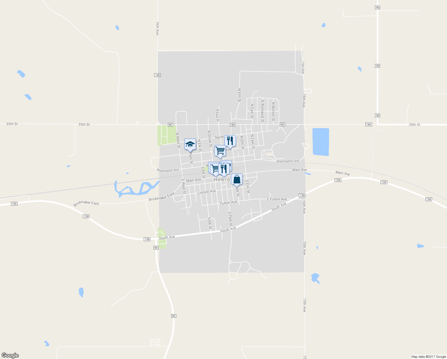 map of restaurants, bars, coffee shops, grocery stores, and more near in Hebron