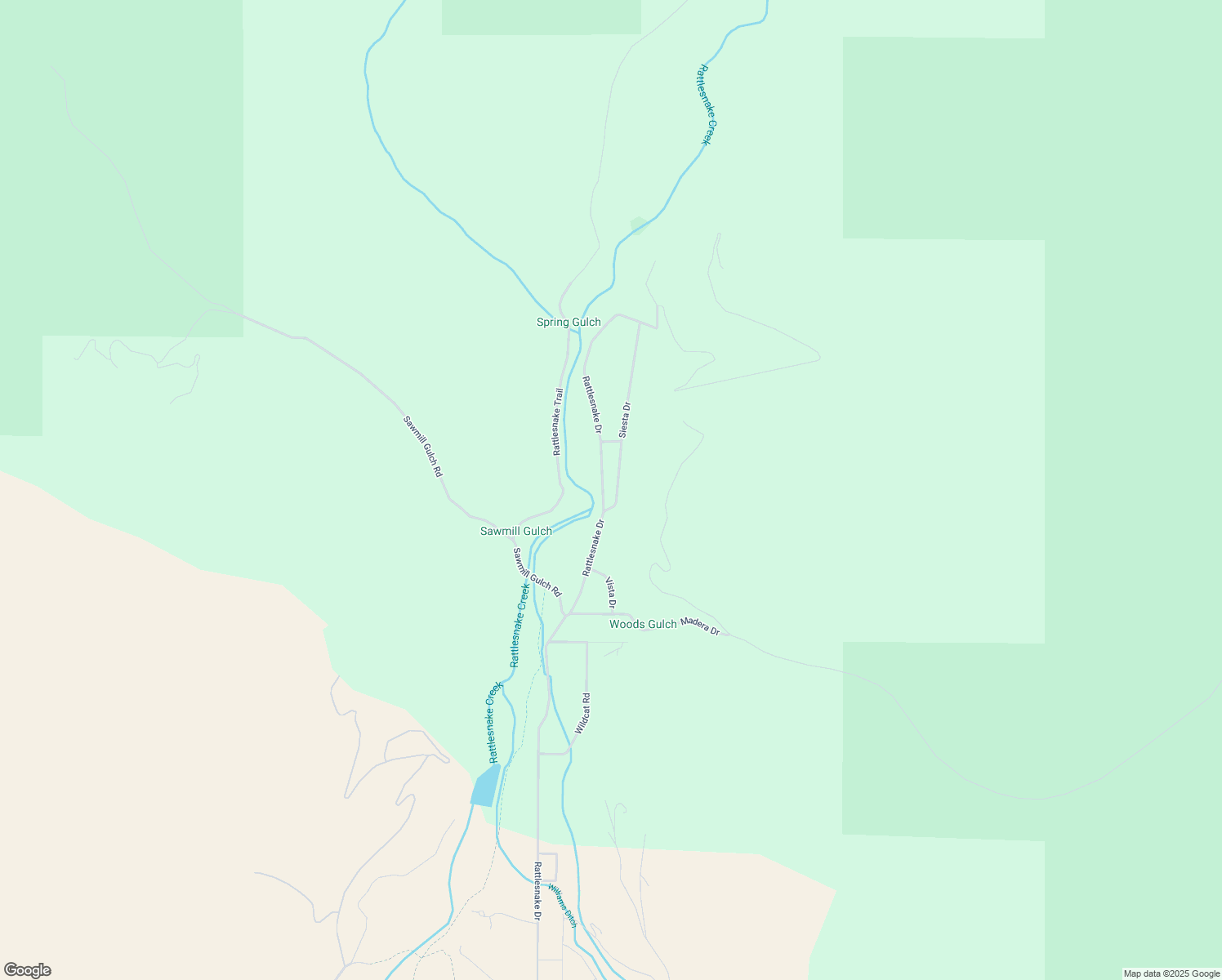 map of restaurants, bars, coffee shops, grocery stores, and more near 6623 Siesta Drive in Missoula