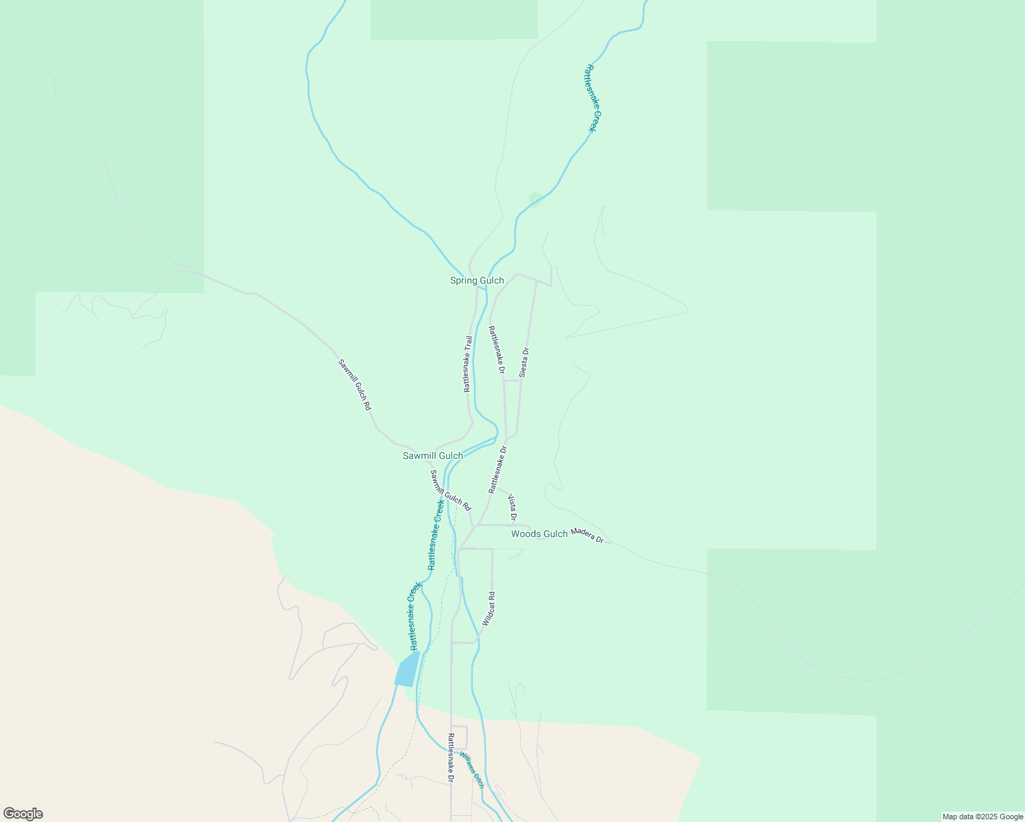 map of restaurants, bars, coffee shops, grocery stores, and more near 6623 Siesta Drive in Missoula