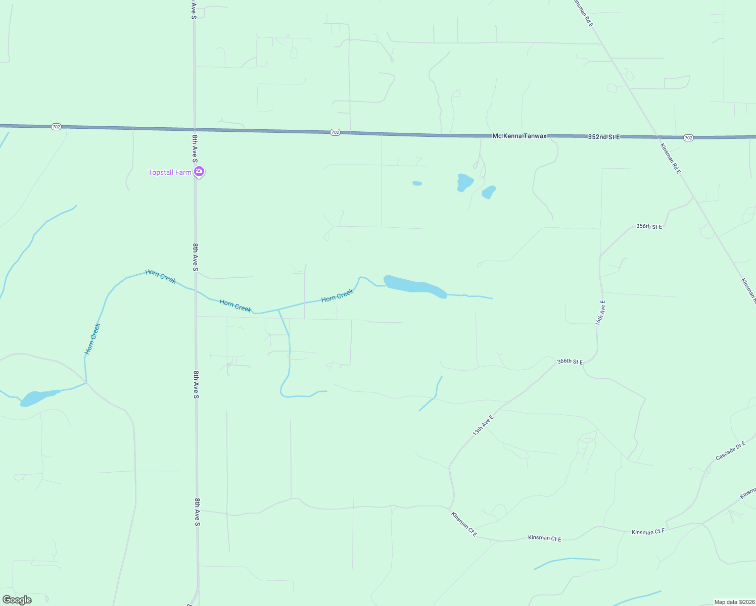 map of restaurants, bars, coffee shops, grocery stores, and more near 311 364th Street East in Roy
