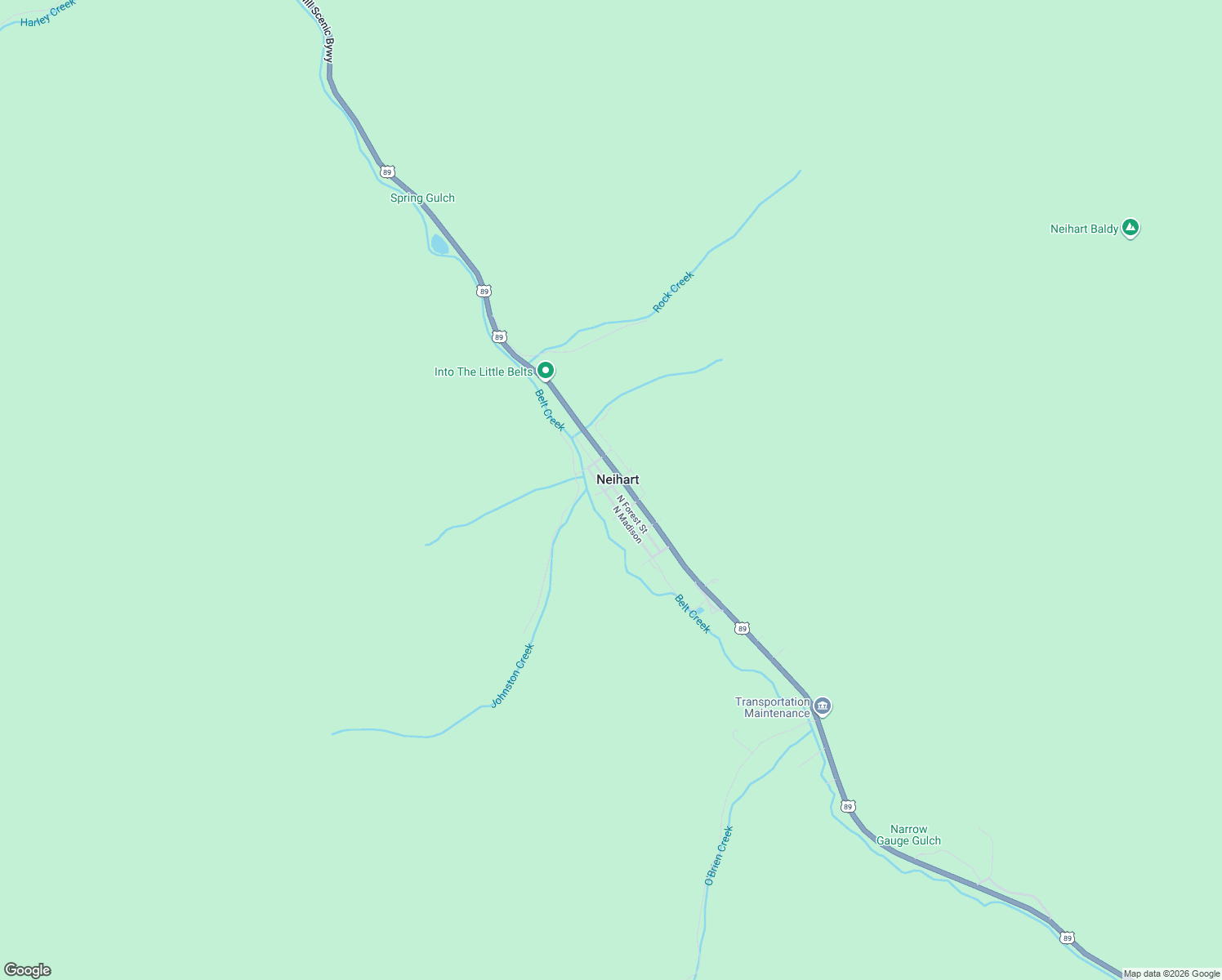 map of restaurants, bars, coffee shops, grocery stores, and more near in Neihart