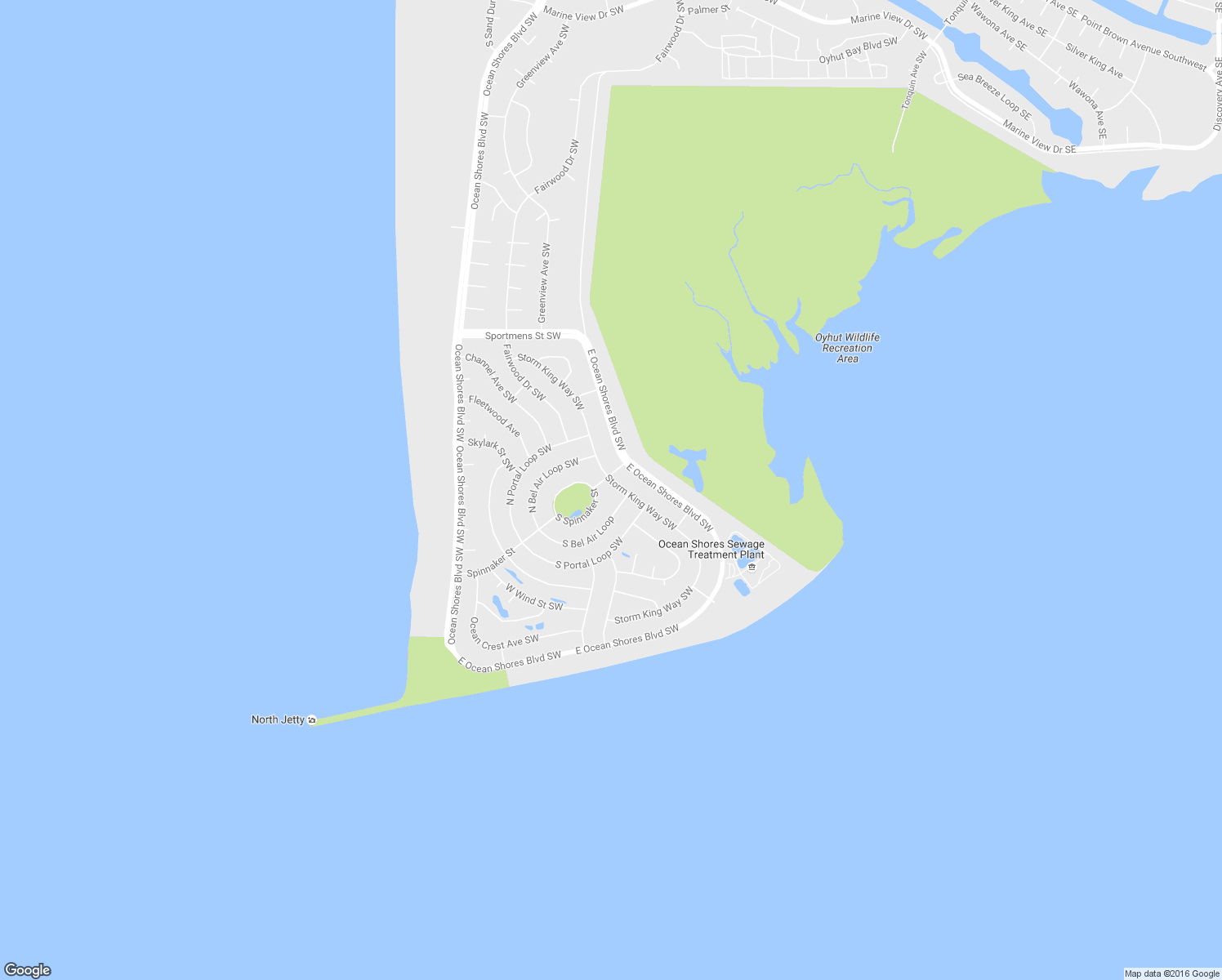 map of restaurants, bars, coffee shops, grocery stores, and more near 1343 Storm King Ave SW in Ocean Shores