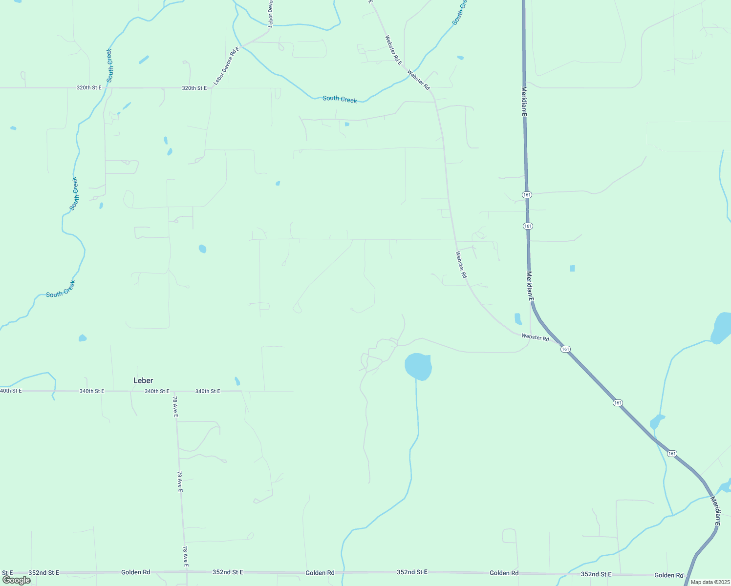 map of restaurants, bars, coffee shops, grocery stores, and more near 9020 330th Street East in Eatonville