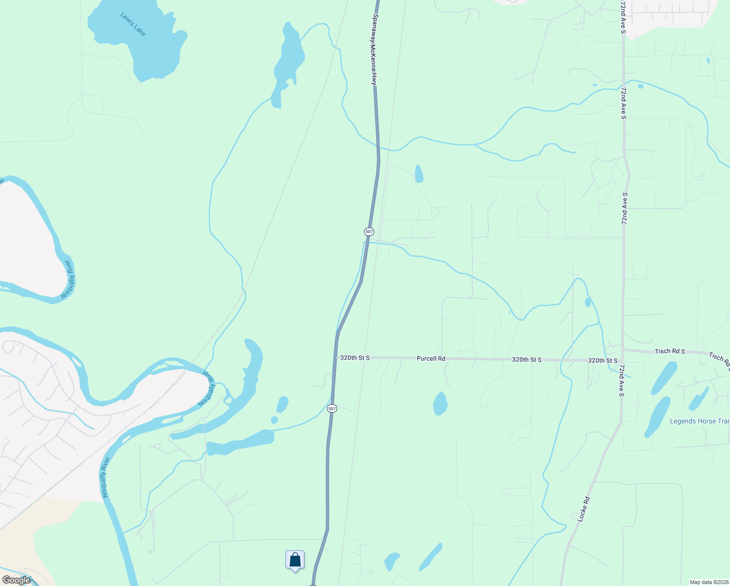 map of restaurants, bars, coffee shops, grocery stores, and more near 31509 Washington 507 in Roy