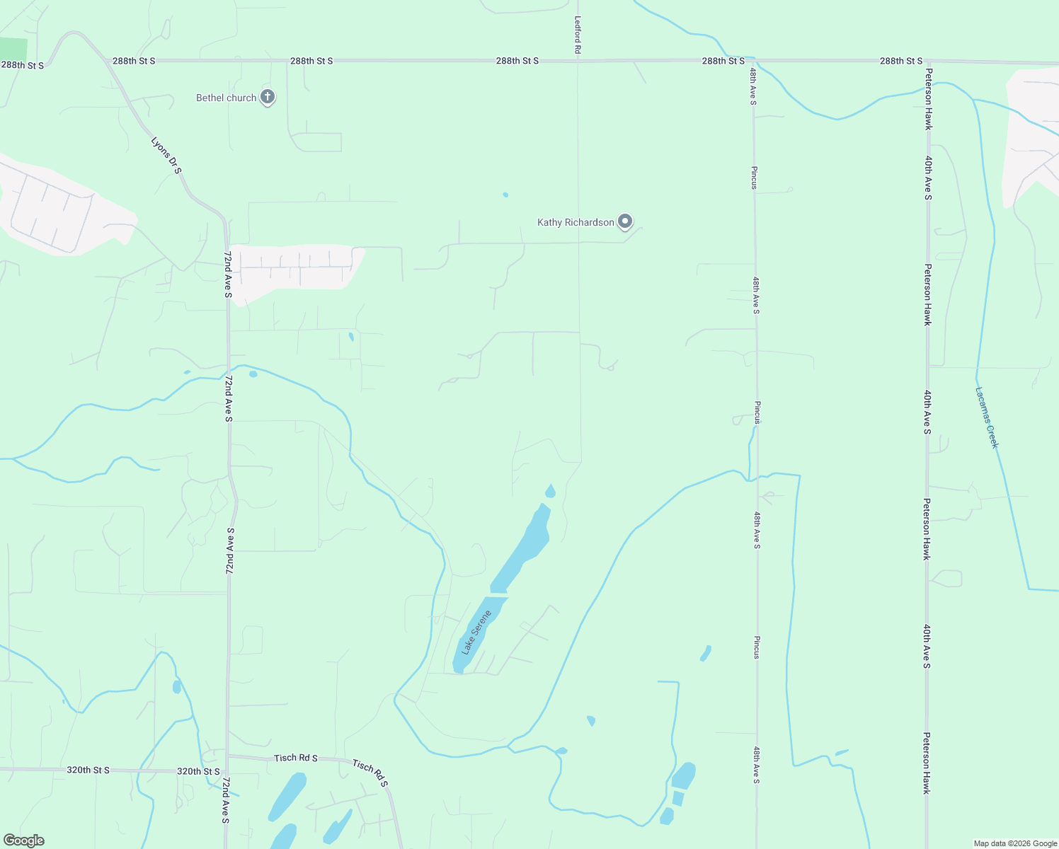 map of restaurants, bars, coffee shops, grocery stores, and more near 30411 59th Avenue South in Roy