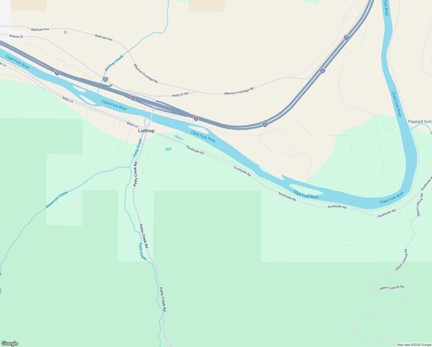 map of restaurants, bars, coffee shops, grocery stores, and more near 29915 S Side Rd in Alberton