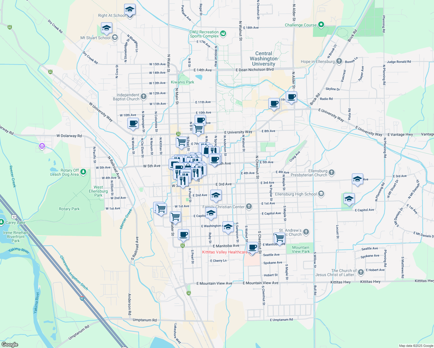 North Sprague Street, Ellensburg WA Walk Score