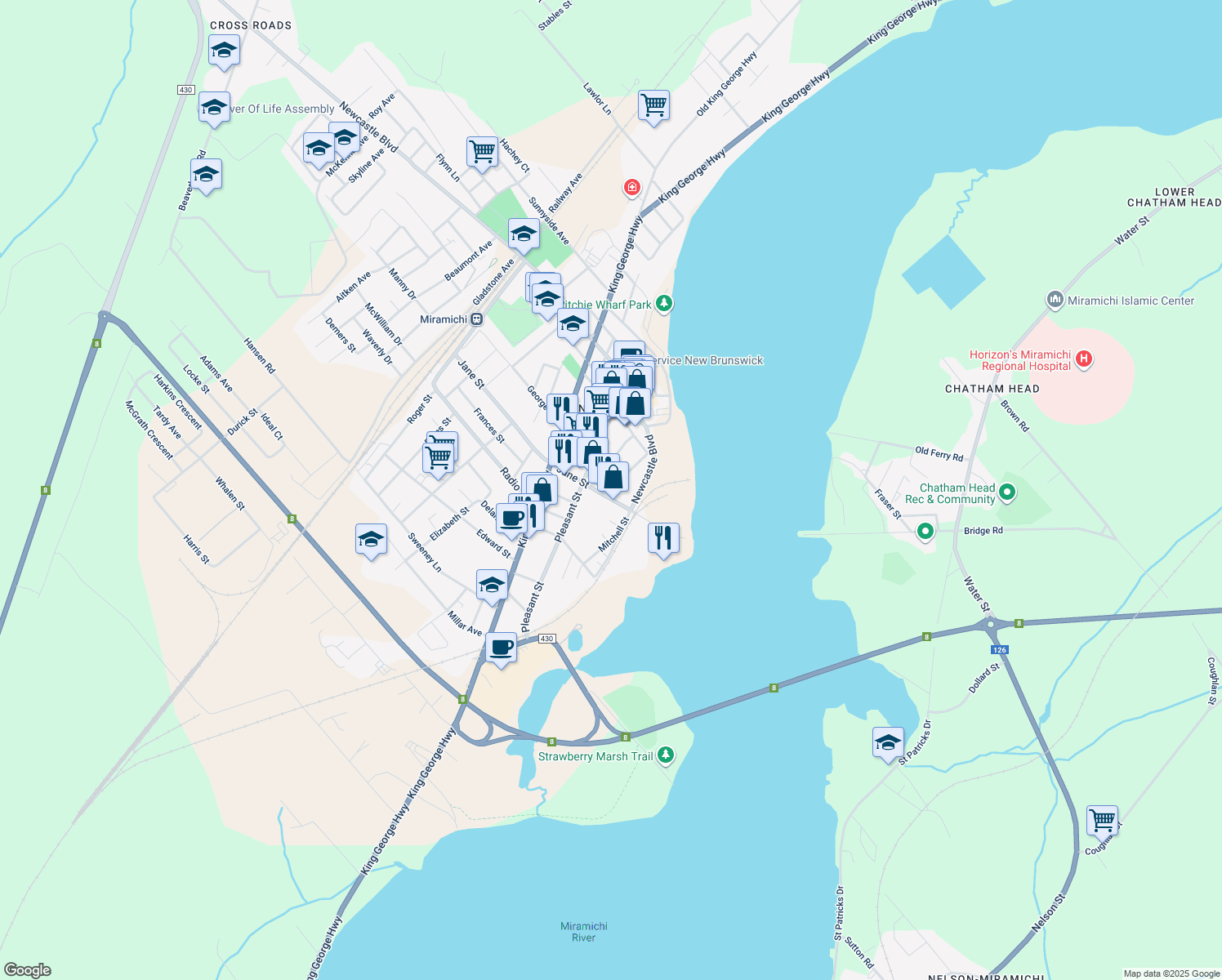 206 McCallum Street, Miramichi NB Walk Score