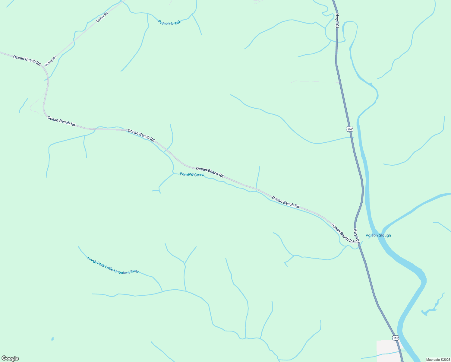 map of restaurants, bars, coffee shops, grocery stores, and more near 155 Ocean Beach Road in Hoquiam