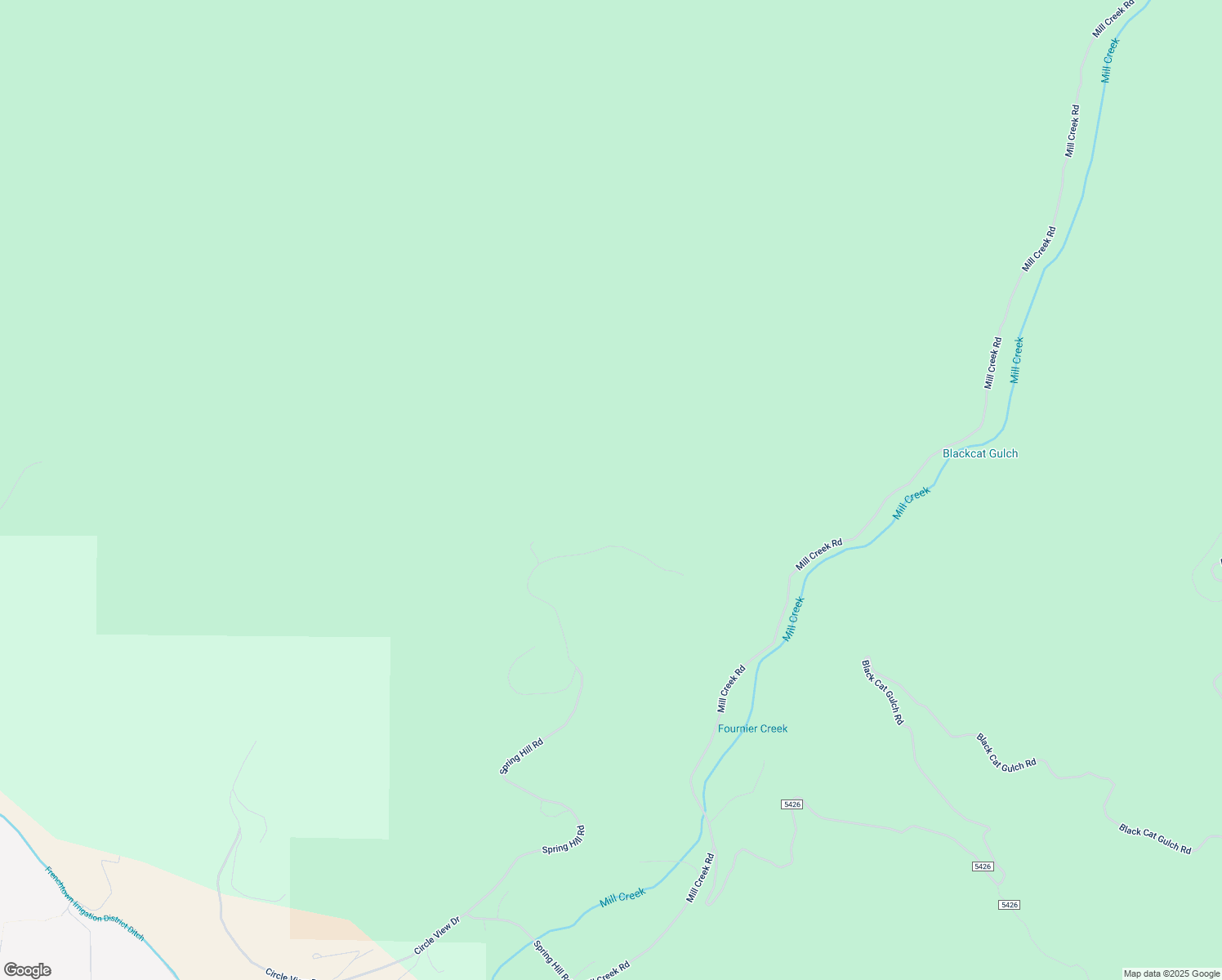 map of restaurants, bars, coffee shops, grocery stores, and more near 15375 Spring Hill Road in Frenchtown