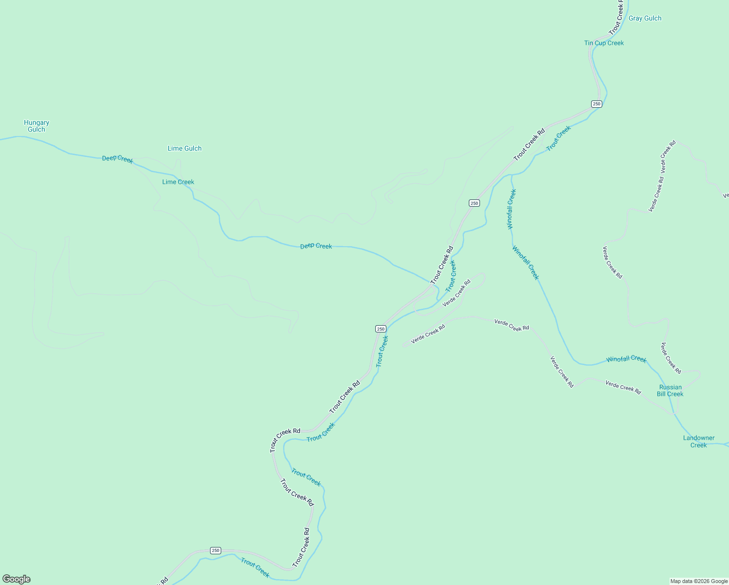 map of restaurants, bars, coffee shops, grocery stores, and more near Forest Road 250 in Superior