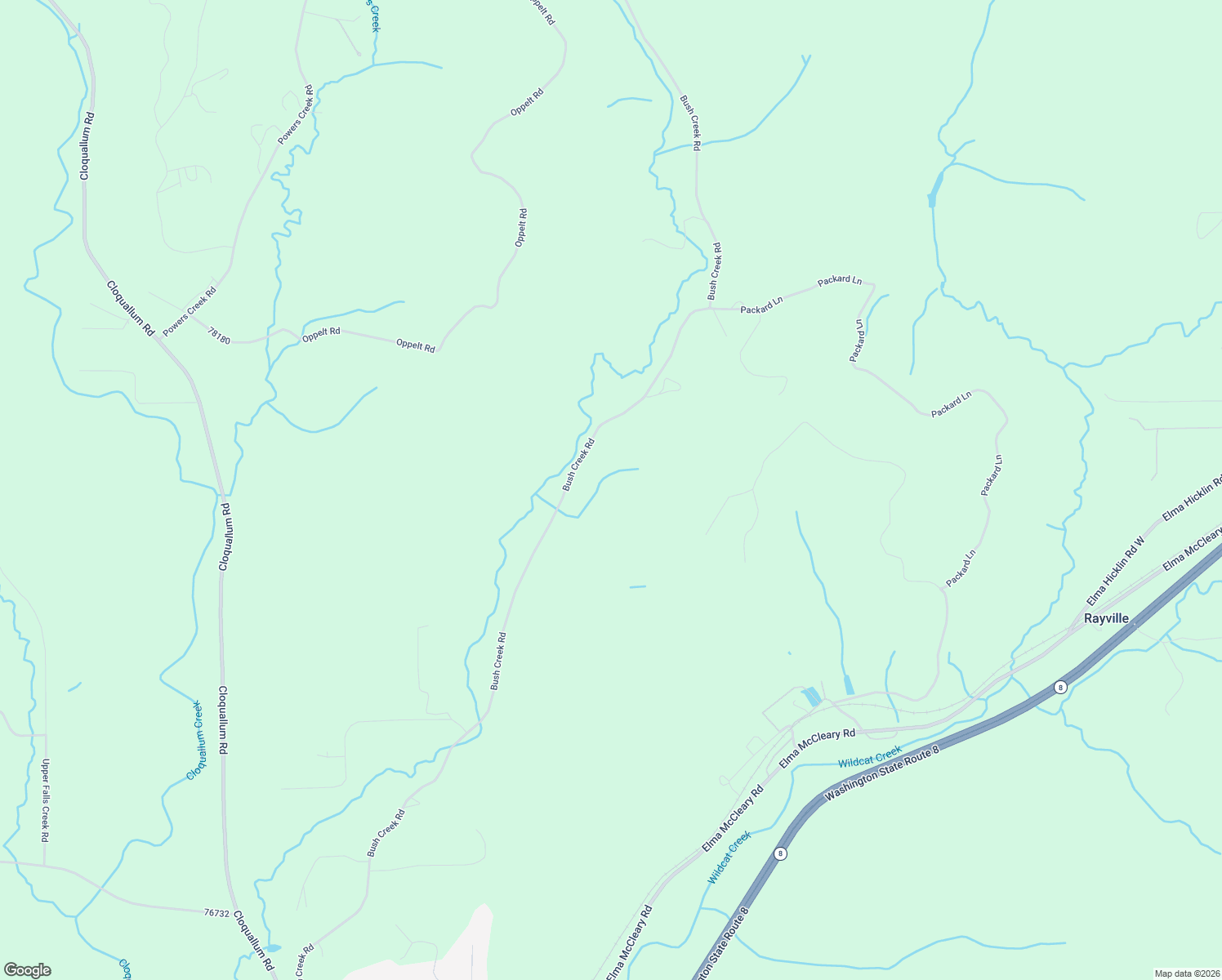 map of restaurants, bars, coffee shops, grocery stores, and more near 238 Bush Creek Road in Elma