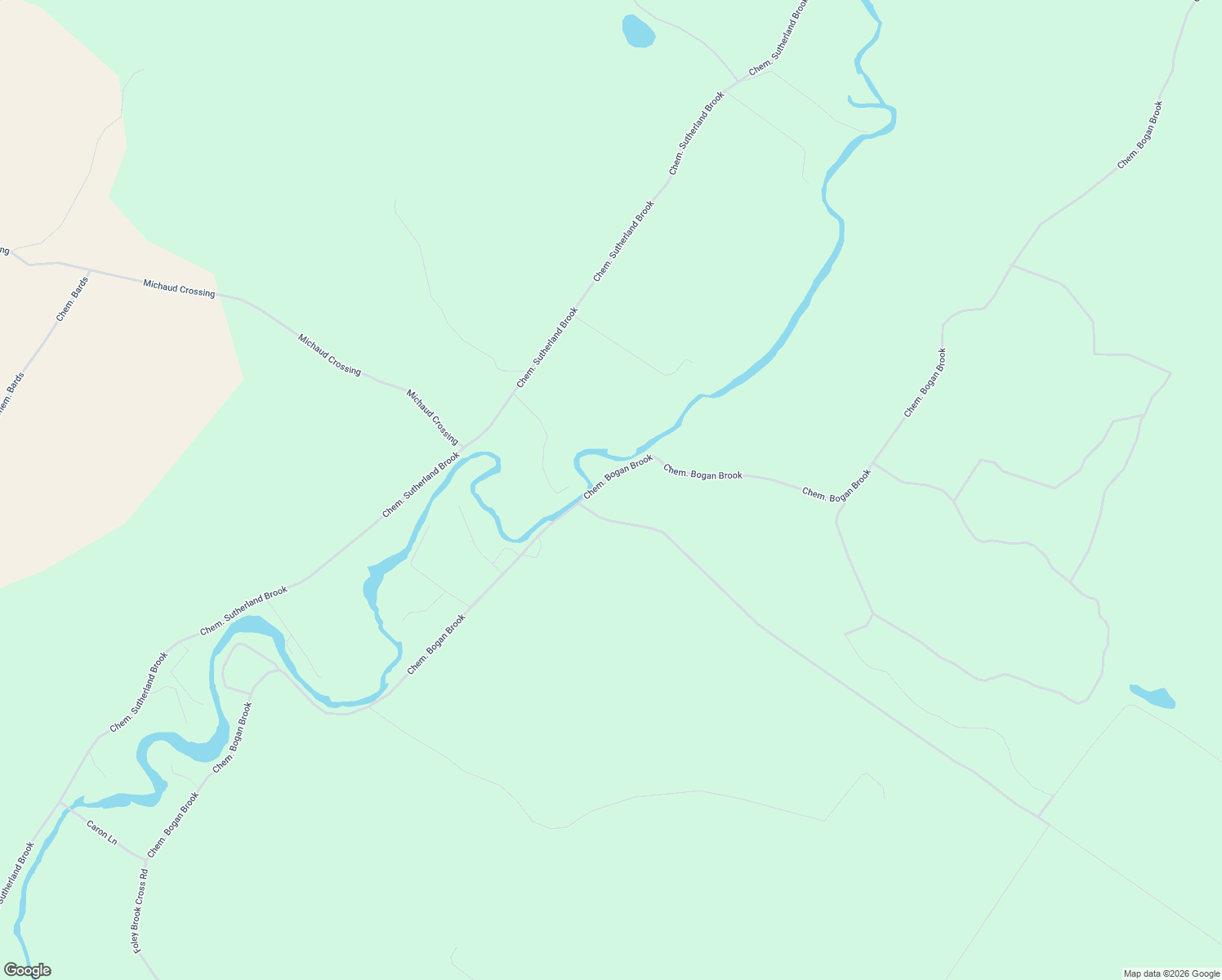 map of restaurants, bars, coffee shops, grocery stores, and more near 292 Chemin Bogan Brook in Paroisse de Denmark