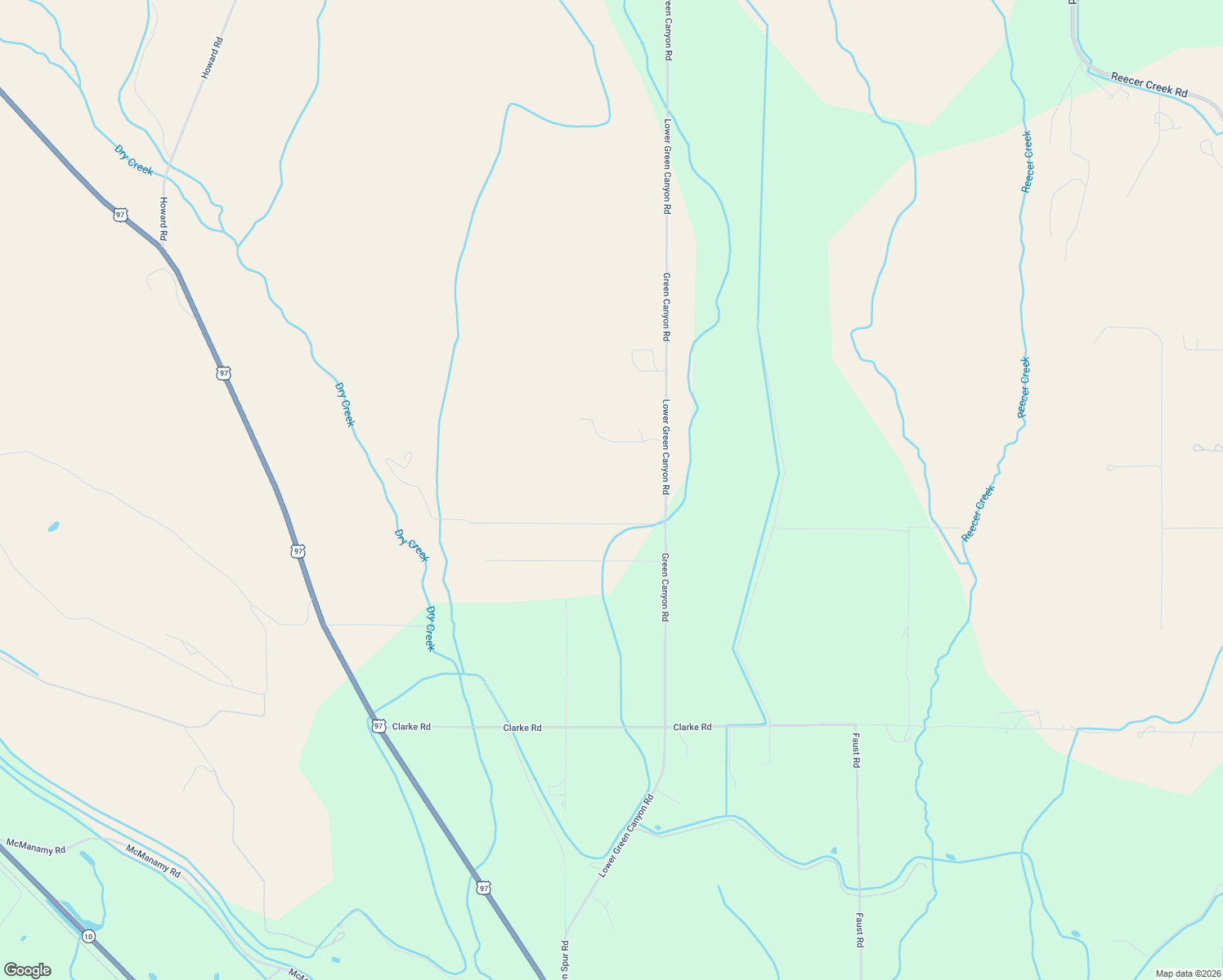 map of restaurants, bars, coffee shops, grocery stores, and more near 2081 Lower Green Canyon Road in Ellensburg