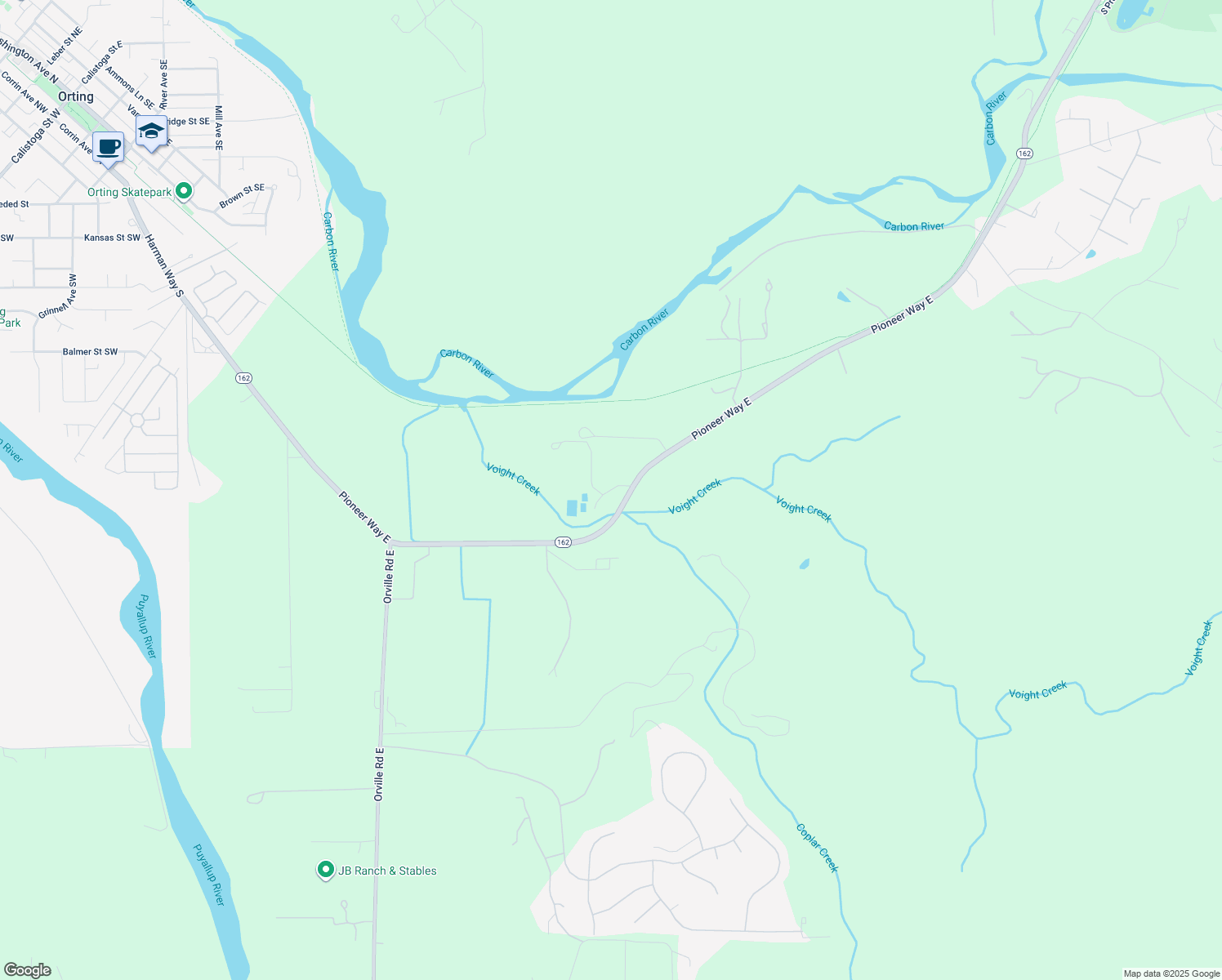 Voight Creek Hatchery Road East, Orting WA Walk Score