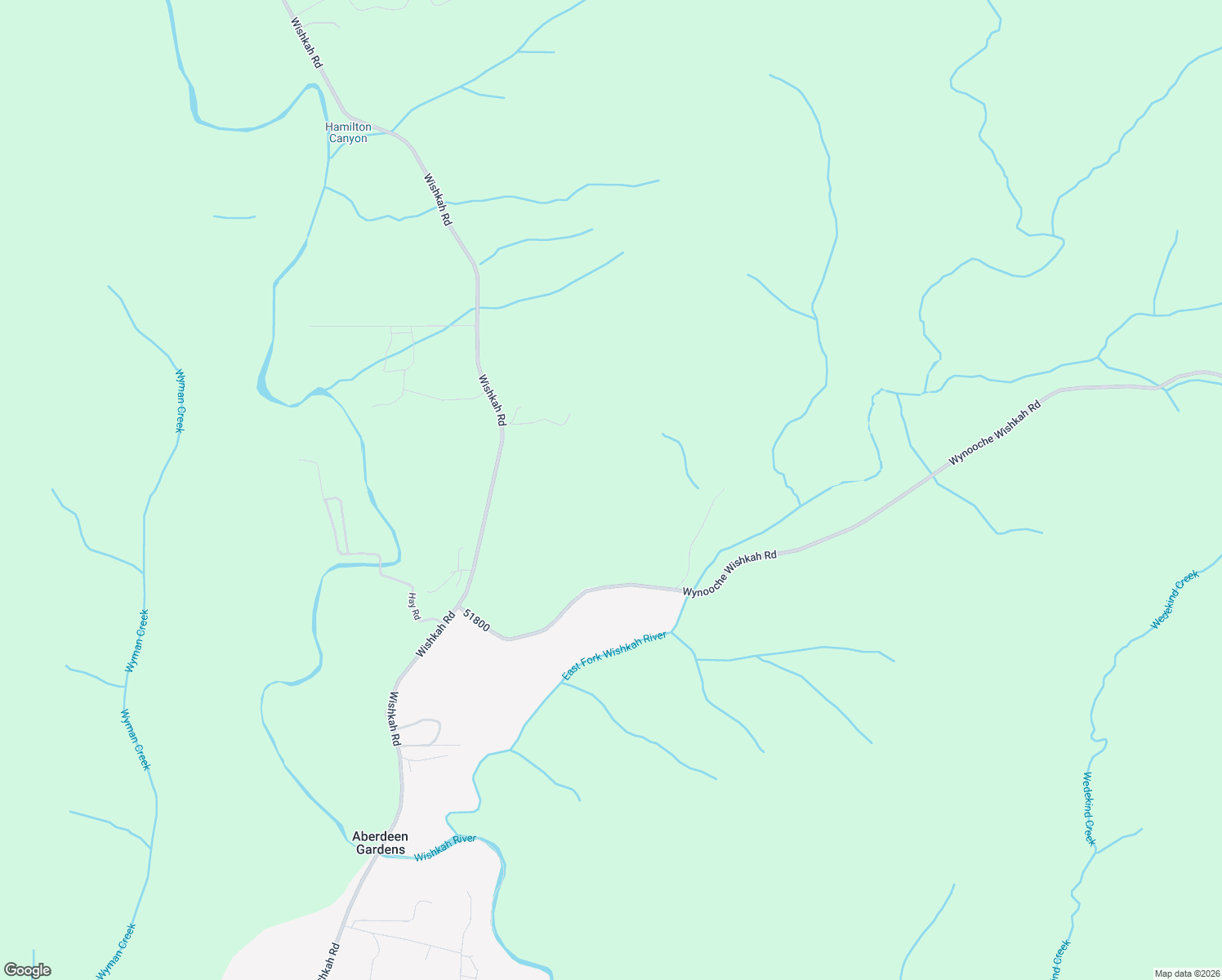 map of restaurants, bars, coffee shops, grocery stores, and more near 4202 Wishkah Road in Aberdeen