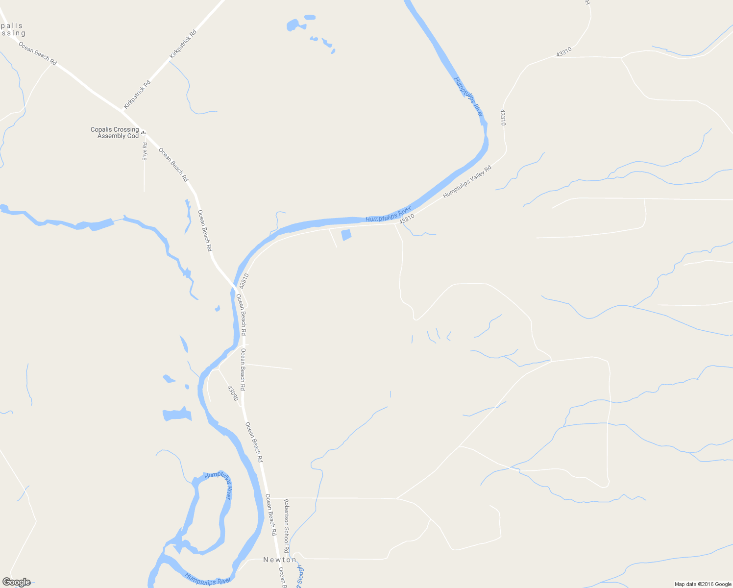 map of restaurants, bars, coffee shops, grocery stores, and more near 116 Humptulips Valley Road in Hoquiam