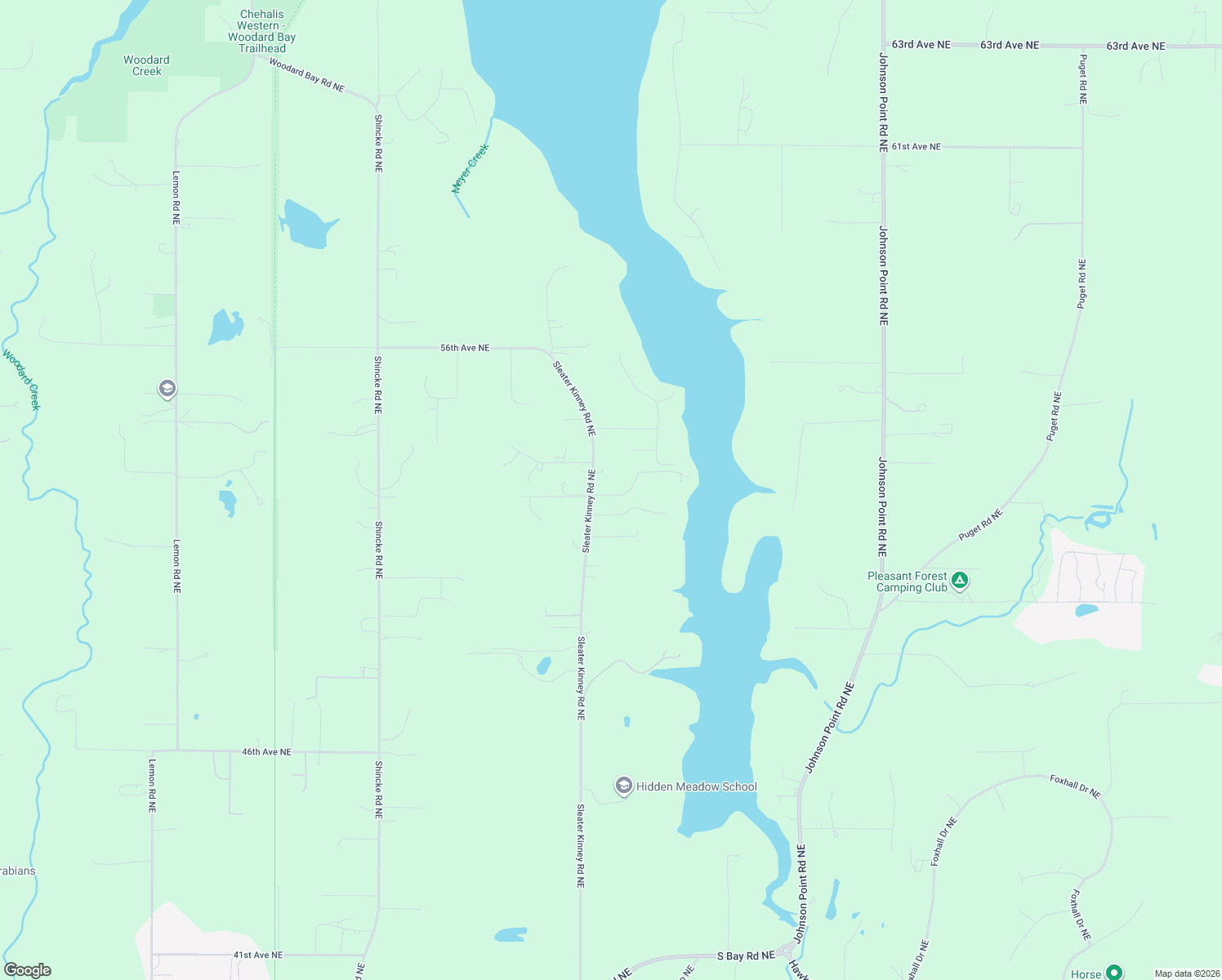 map of restaurants, bars, coffee shops, grocery stores, and more near 5236 Sleater Kinney Road Northeast in Lacey