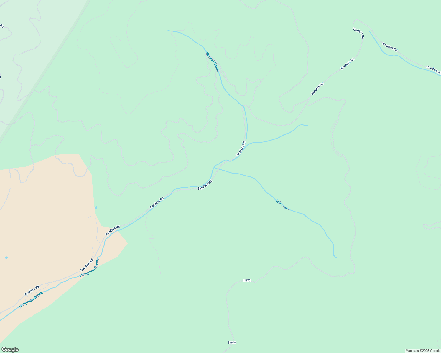 map of restaurants, bars, coffee shops, grocery stores, and more near 7488 Sanders Road in Tensed