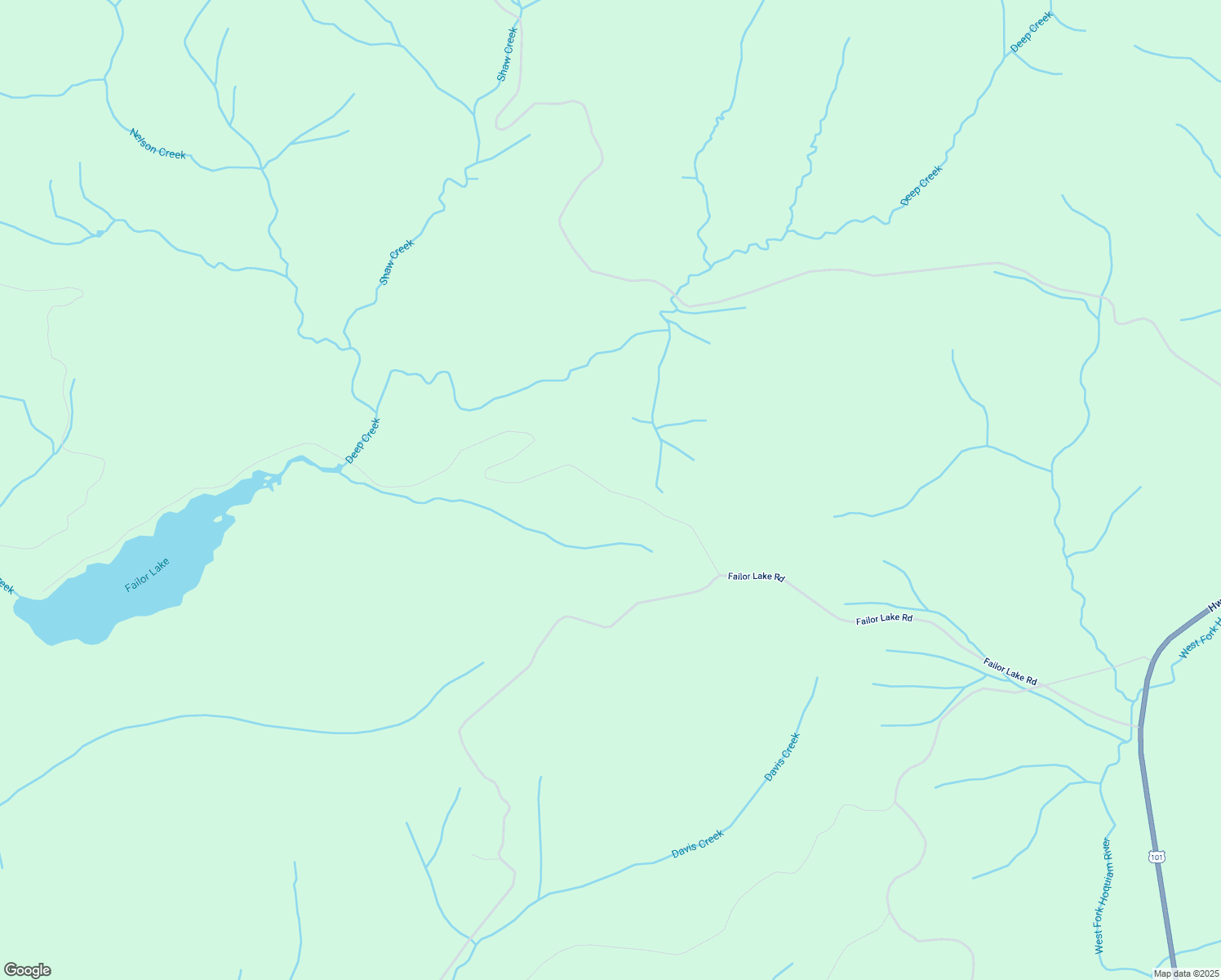 map of restaurants, bars, coffee shops, grocery stores, and more near Failor Lake Road in Hoquiam
