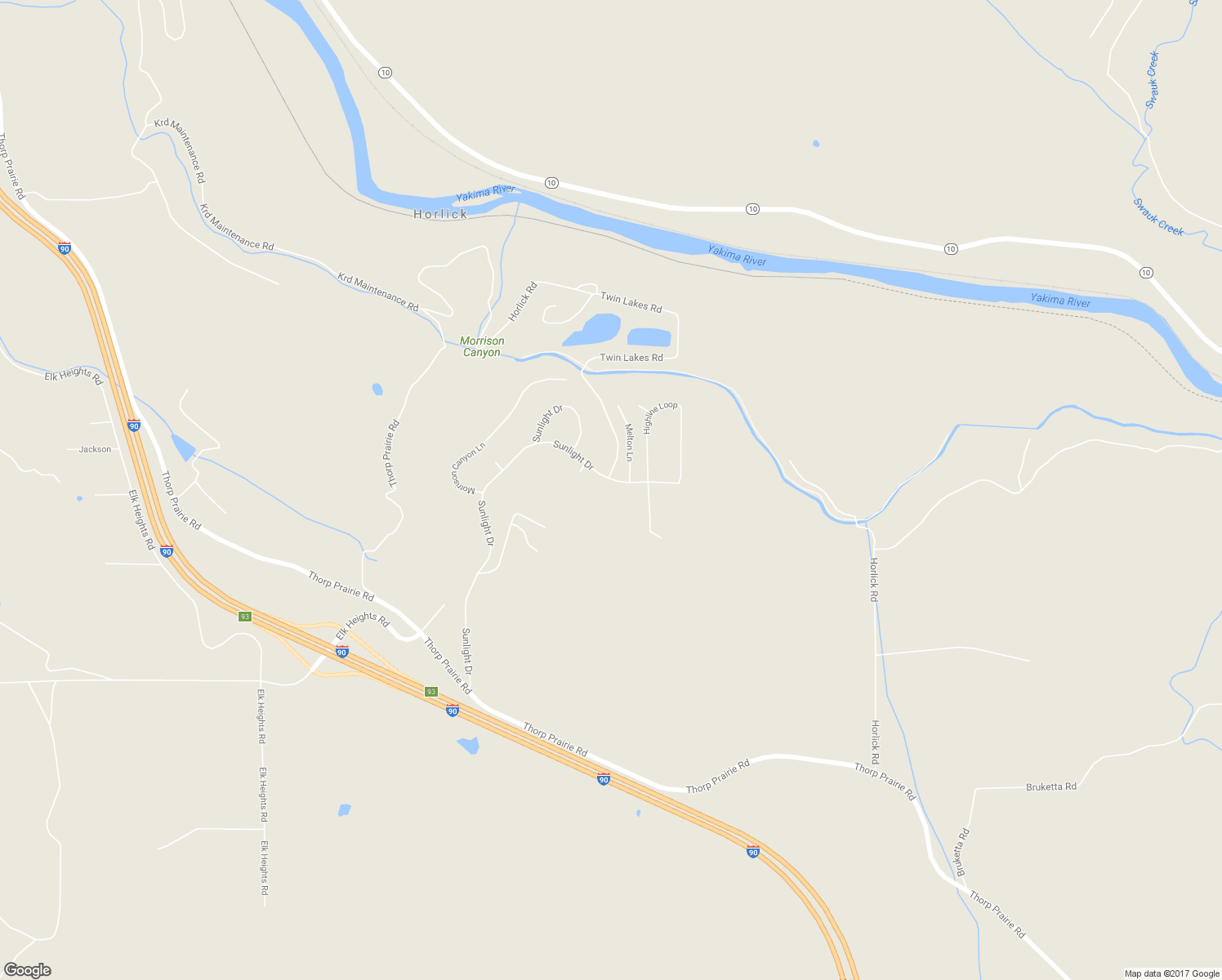 map of restaurants, bars, coffee shops, grocery stores, and more near 1480 Sunlight Drive in Cle Elum