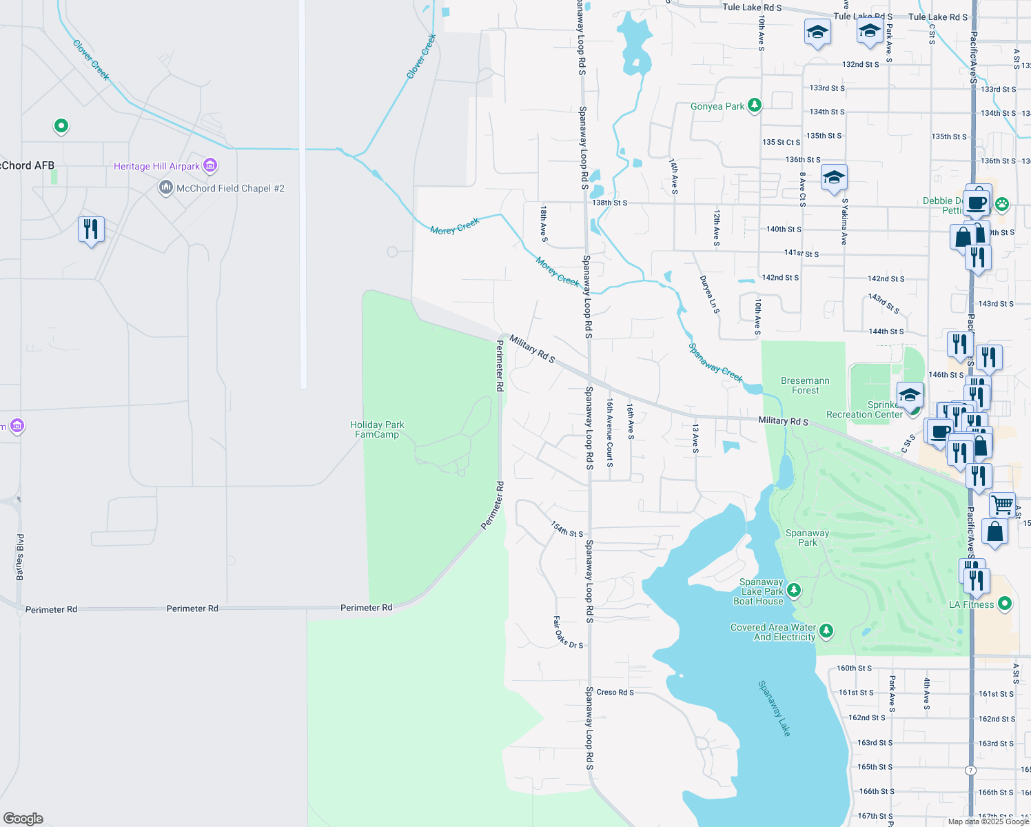1919 150th Street South, Spanaway WA Walk Score