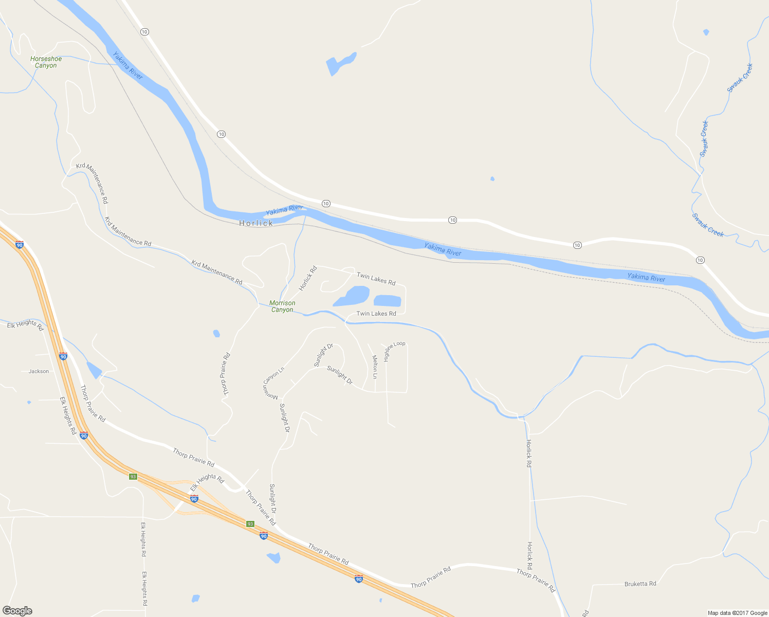 map of restaurants, bars, coffee shops, grocery stores, and more near 741 Twin Lakes Road in Cle Elum