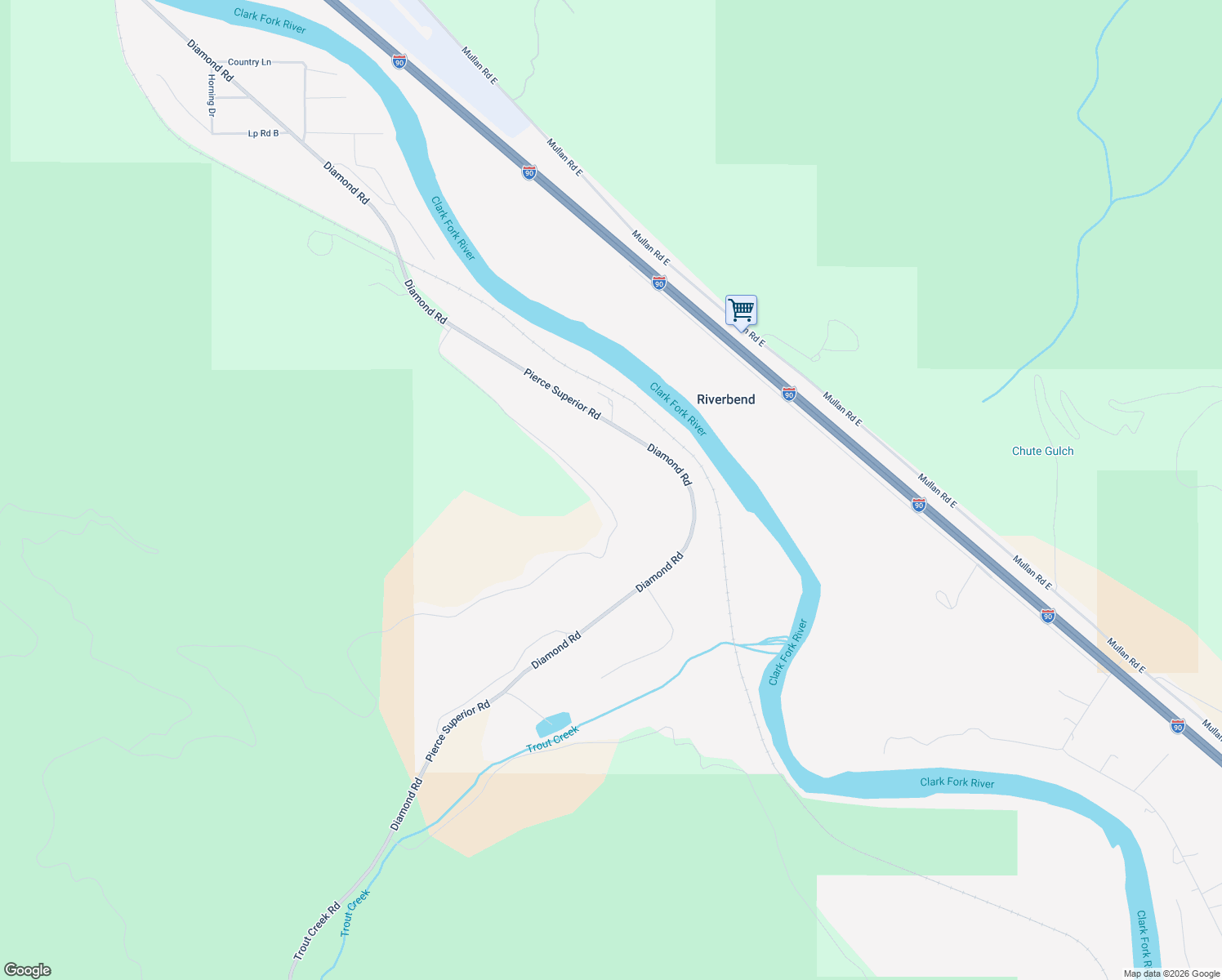 map of restaurants, bars, coffee shops, grocery stores, and more near 3964 Diamond Road in Superior
