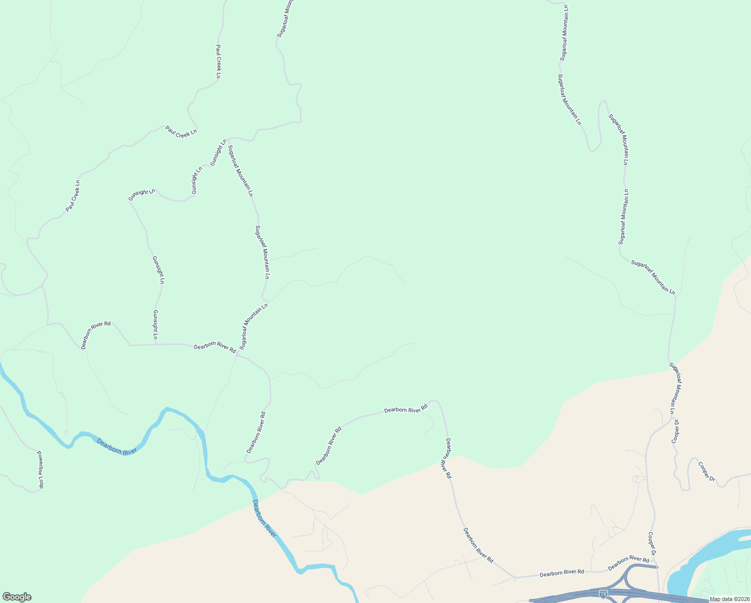 map of restaurants, bars, coffee shops, grocery stores, and more near 61 Deerlick Lane in Cascade