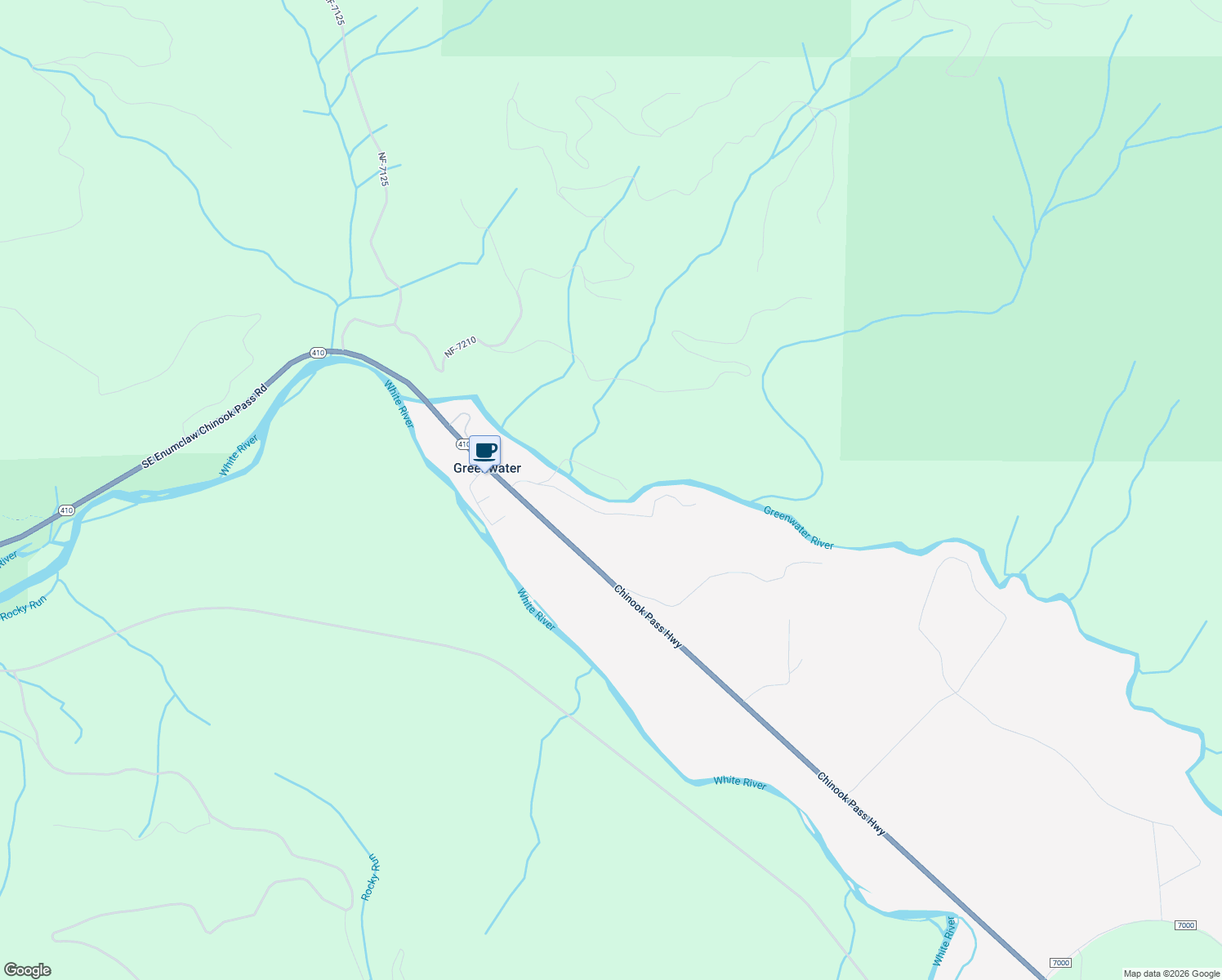 map of restaurants, bars, coffee shops, grocery stores, and more near 52237 SE 496th Pl in Enumclaw